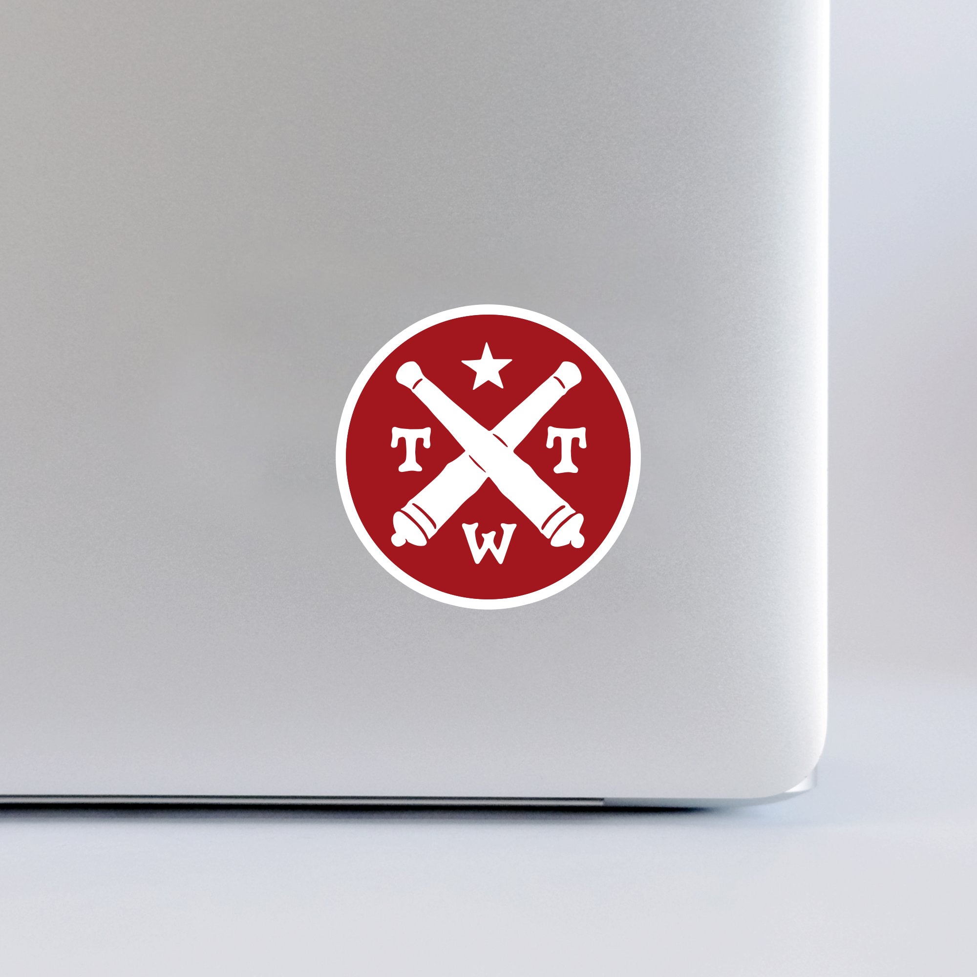 Cannons TWT Logo Sticker (Red)