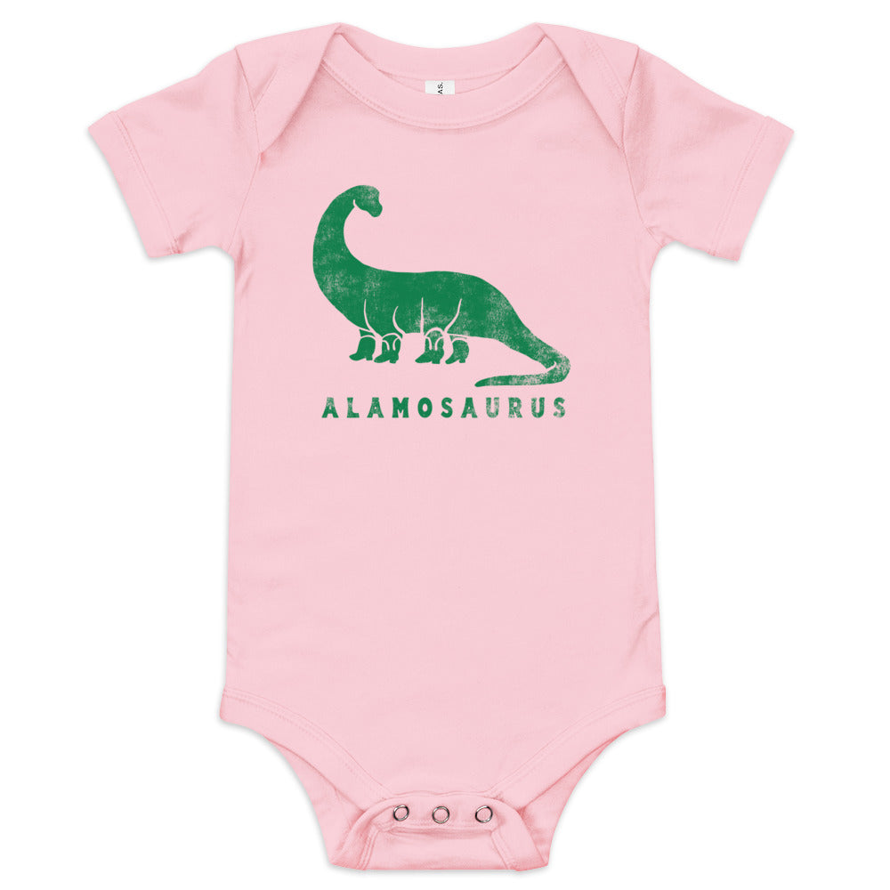 Alamosaurus Baby Short Sleeve Onesie