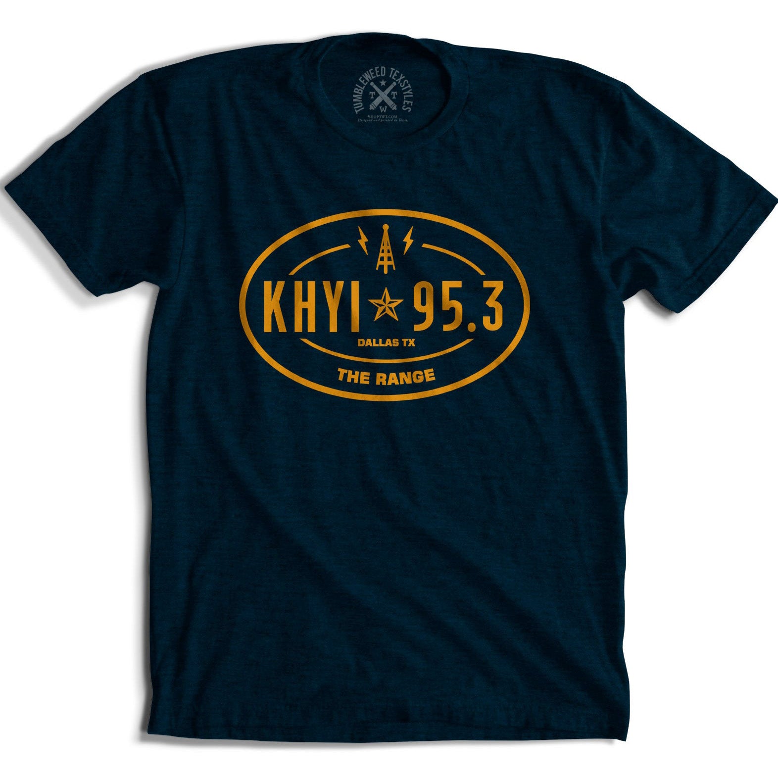 95.3 KHYI "The Range" Logo T-Shirt (Navy)