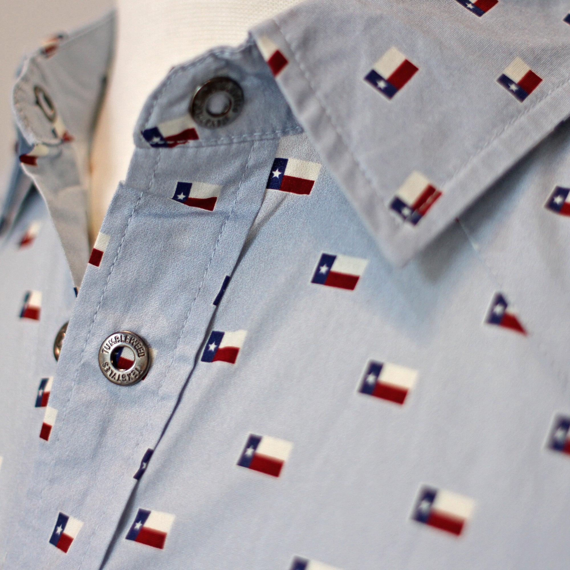 Texas Flag - El Capitan Snap Shirt (Light Blue)