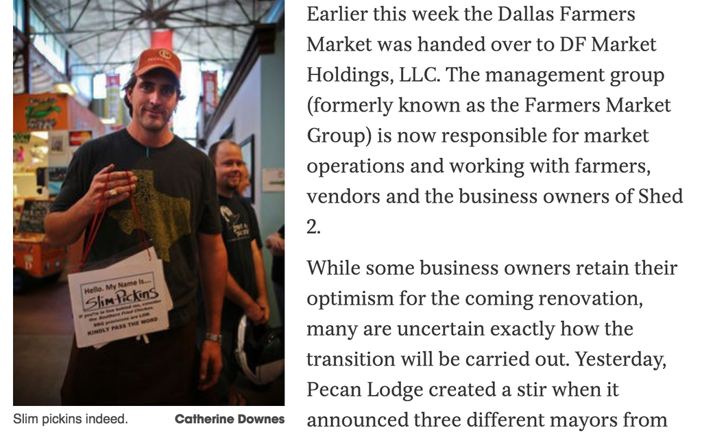 Dallas Observer - Justin Fourton from Pecan Lodge