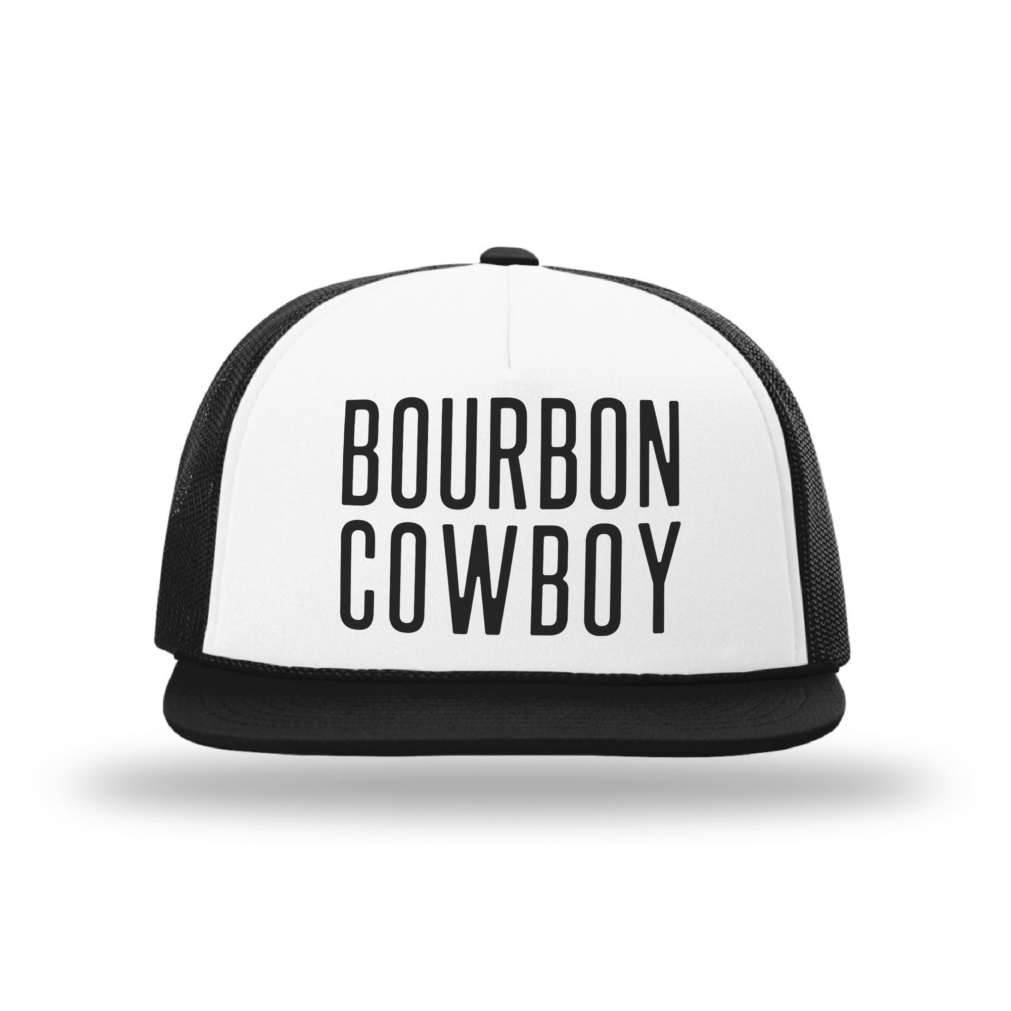 Bourbon Cowboy Flat Bill Foam Trucker Hat (3 Colors)