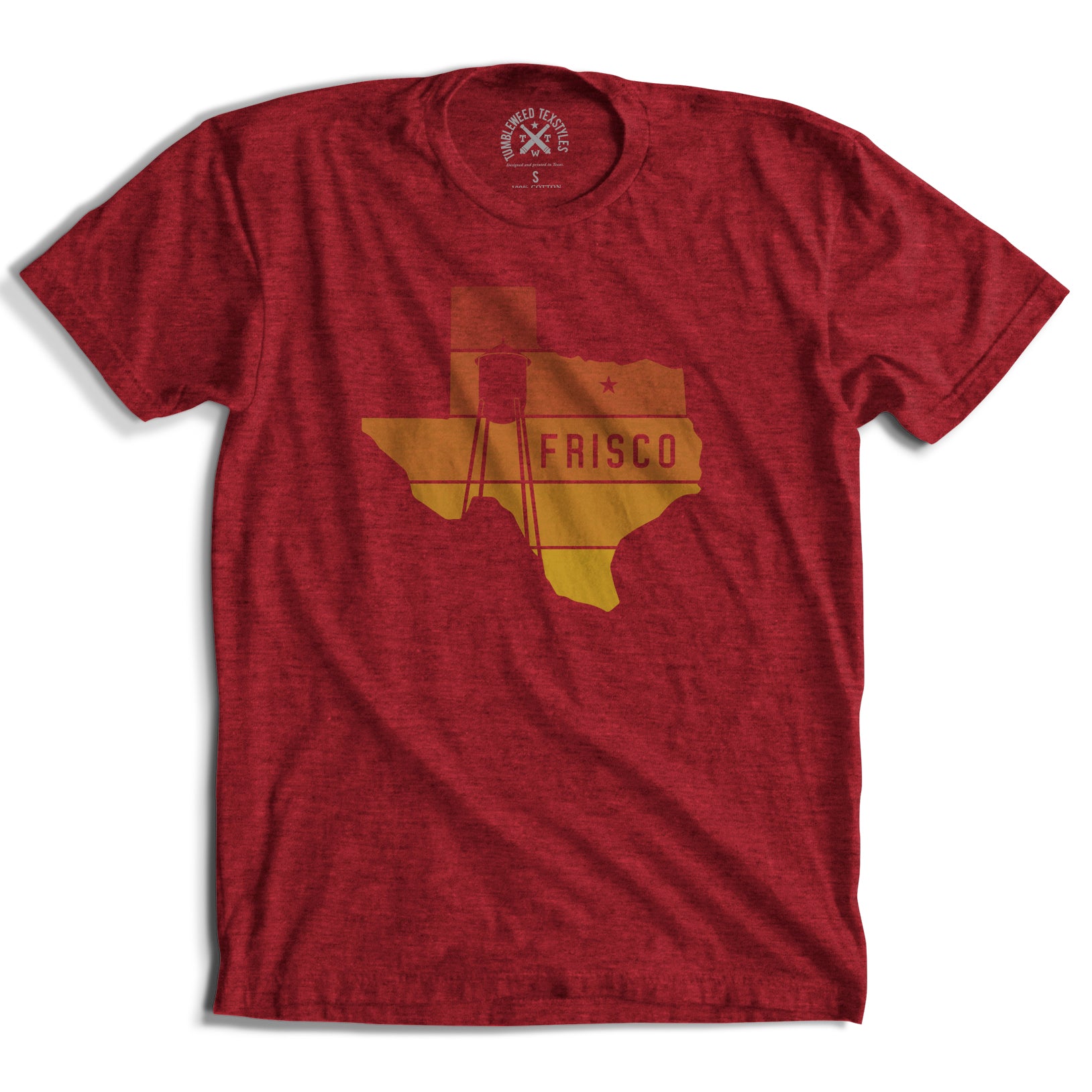 Frisco Water Tower in Texas T-Shirt (Red)