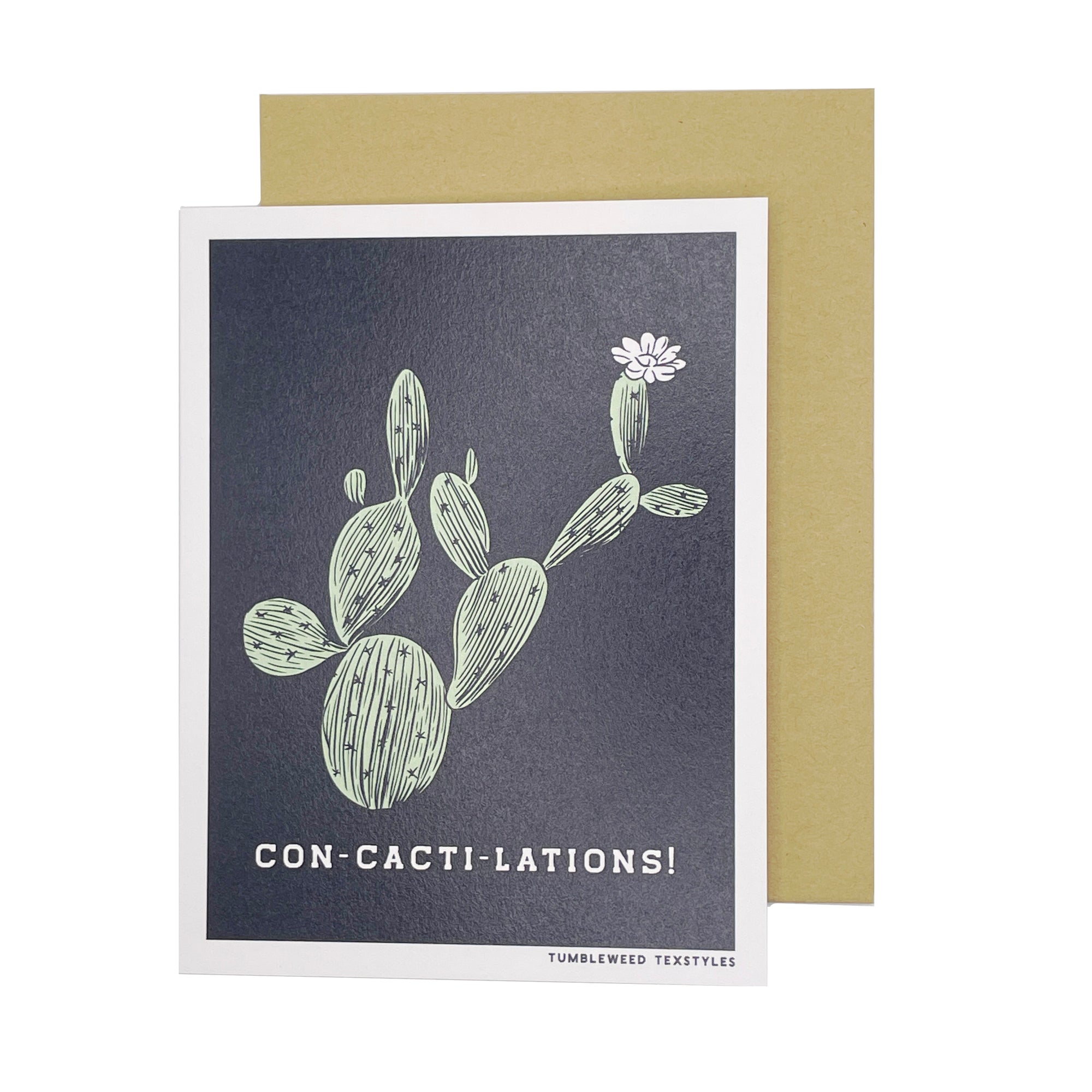 Greeting Card - Con-cacti-lations