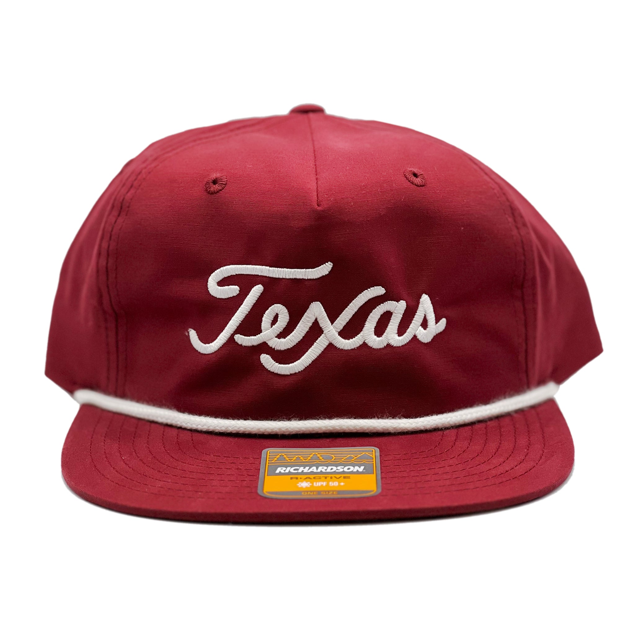 Script Texas Hat (Cardinal/White)
