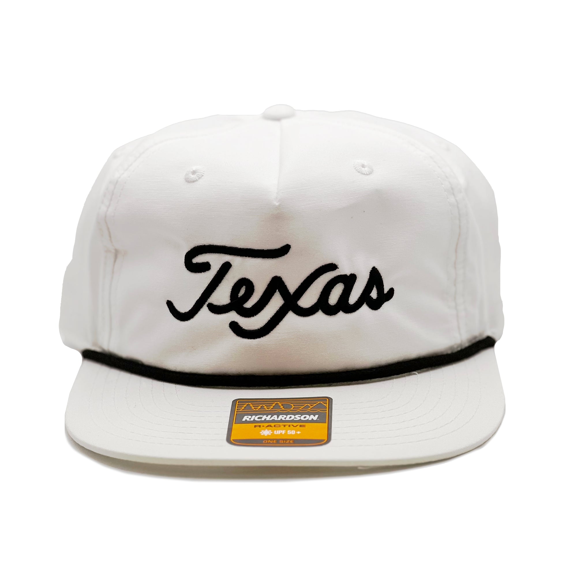 Script Texas Hat (White/Black)