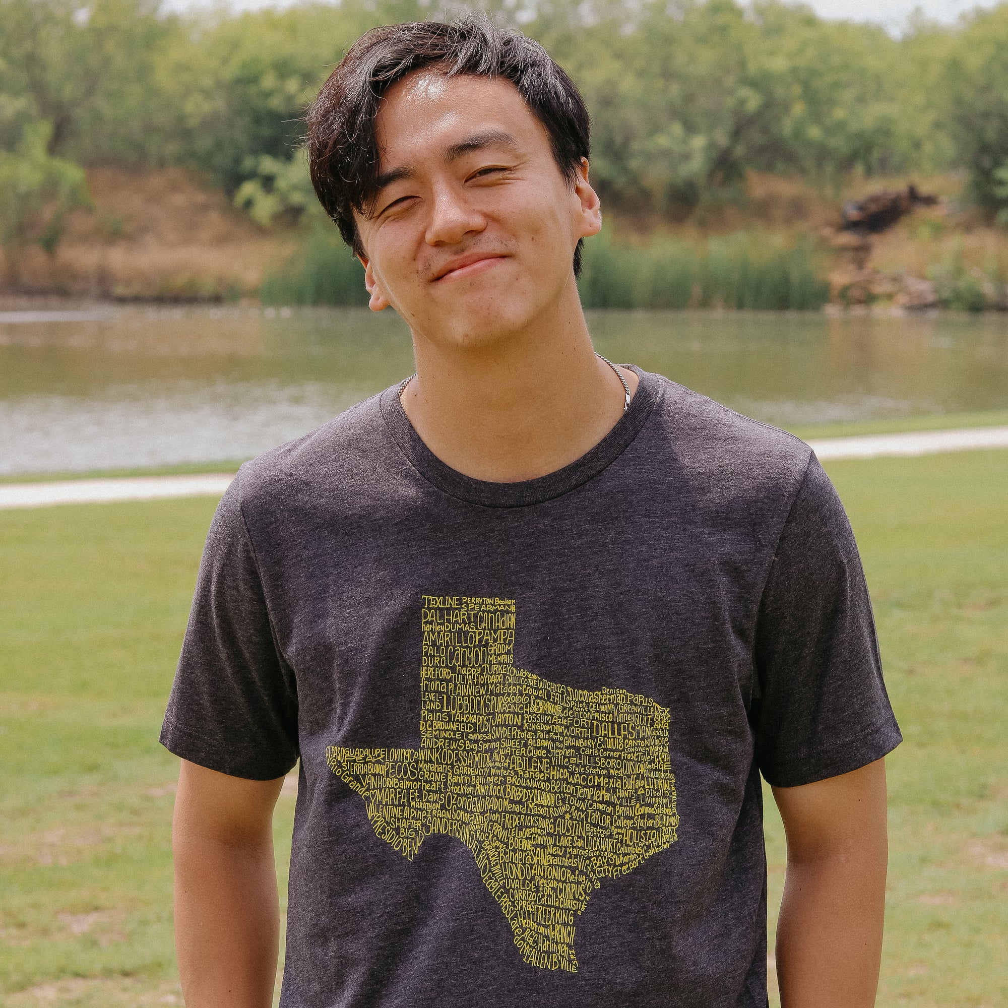 Texas Towns T-Shirt (Charcoal)