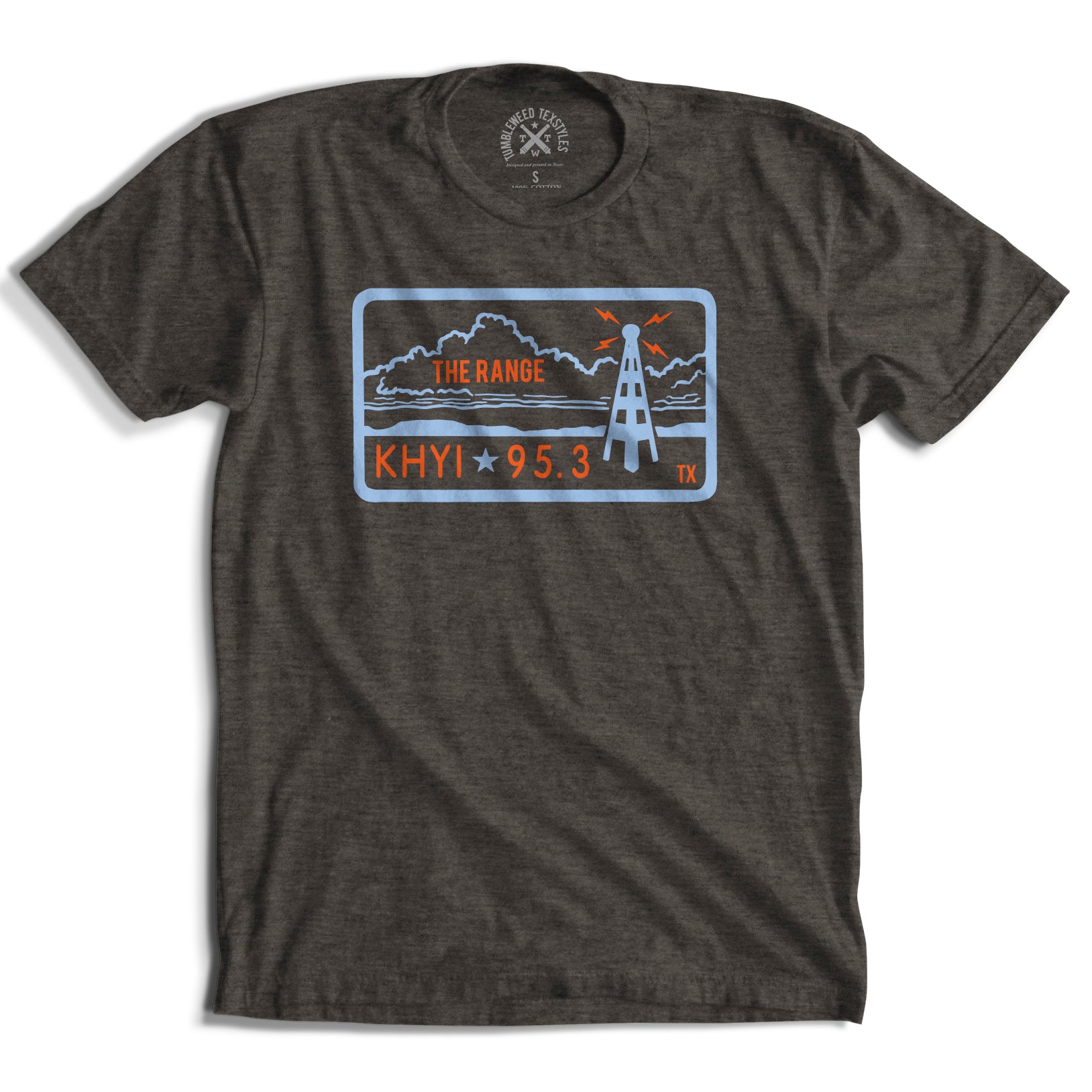 95.3 KHYI "The Range" Landscape T-Shirt (Brown)