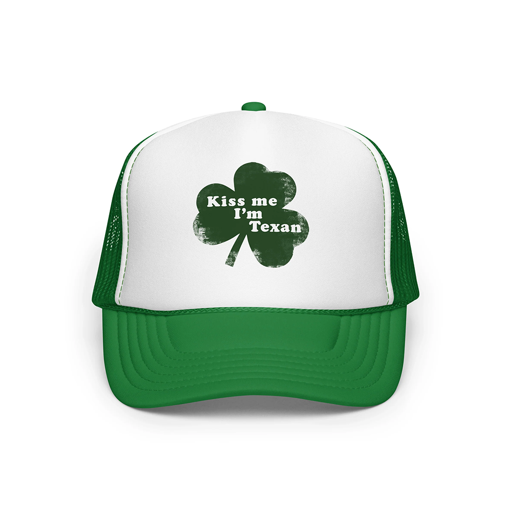 Kiss Me I'm Texan Foam Trucker Hat (3 Colors)