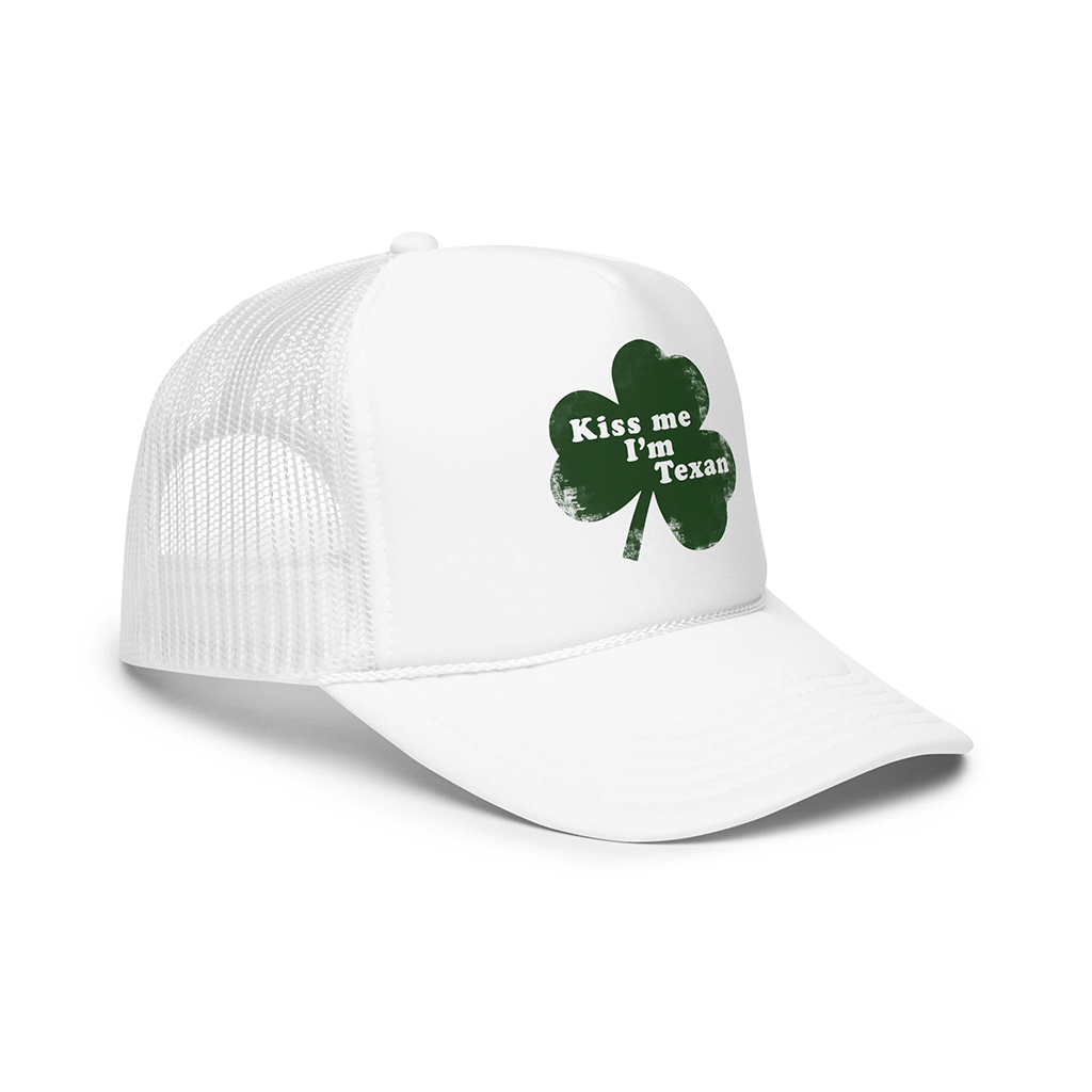 Kiss Me I'm Texan Foam Trucker Hat (3 Colors)