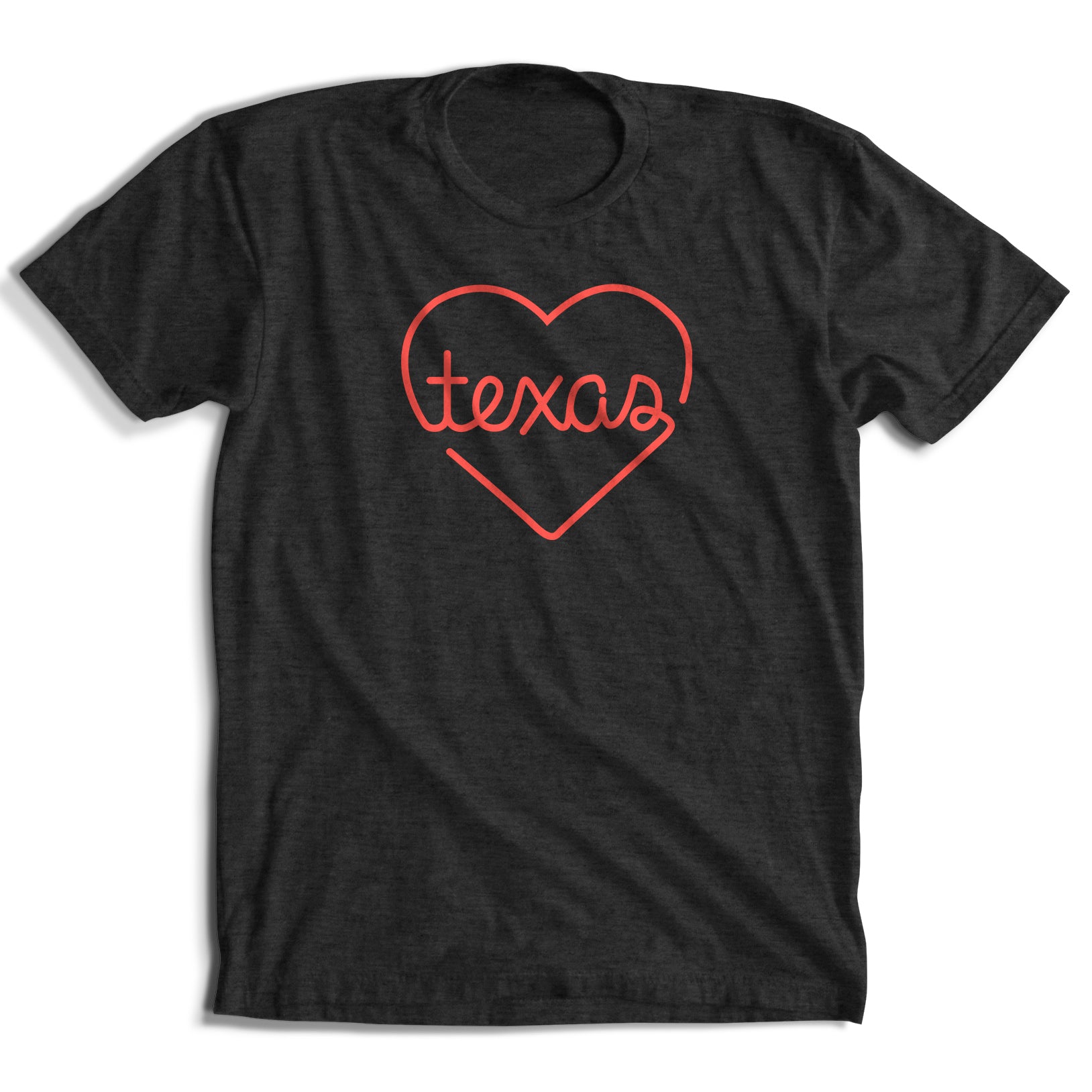 Texas Line Heart T-Shirt (4 Colors)
