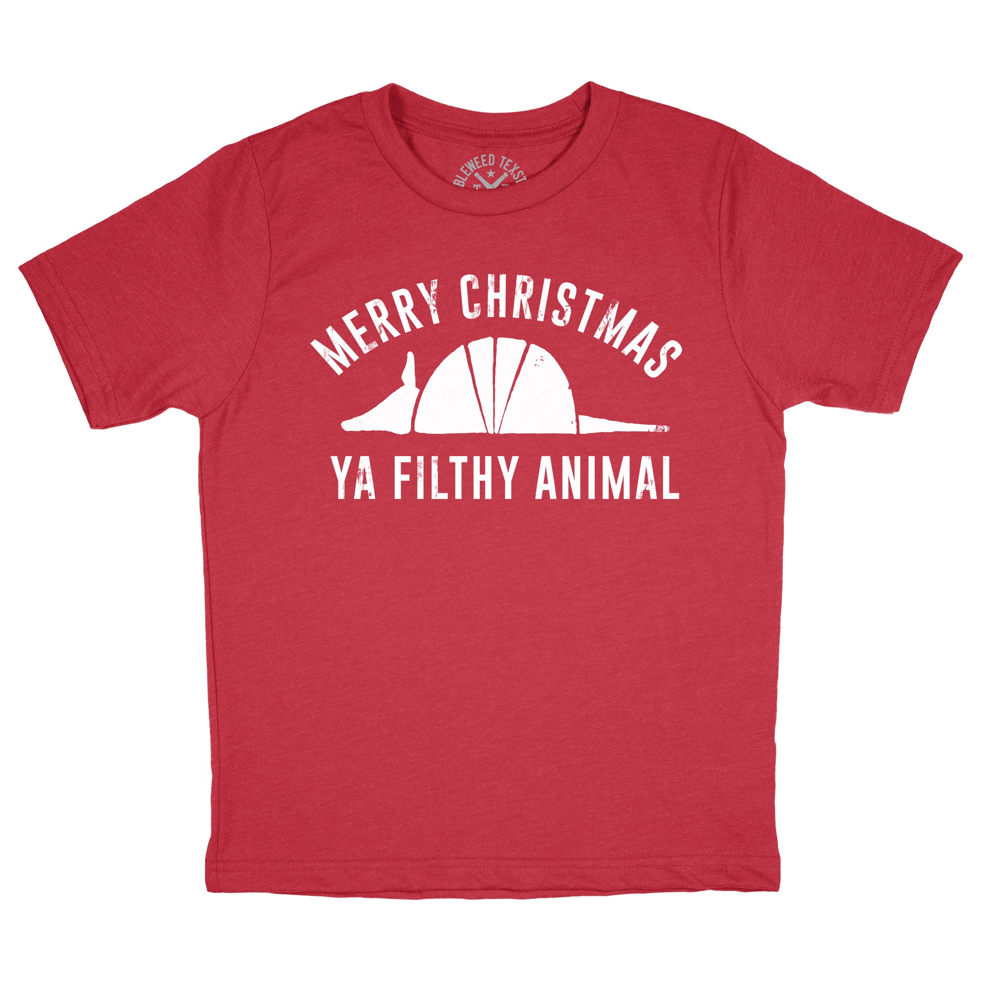 Merry Christmas Ya Filthy Animal Red T-Shirt (YOUTH)