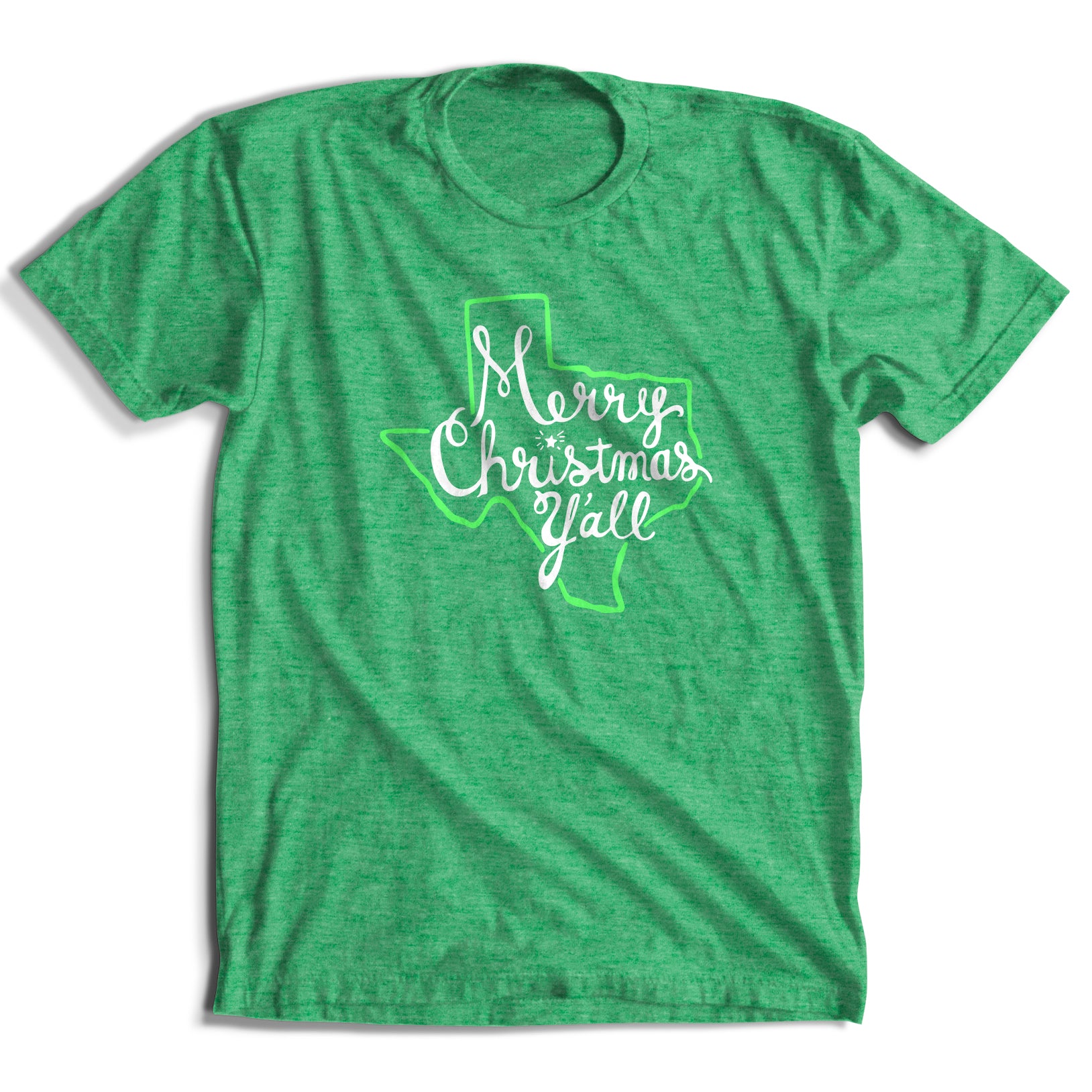 Merry Christmas Y'all Texas T-Shirt (3 Colors)