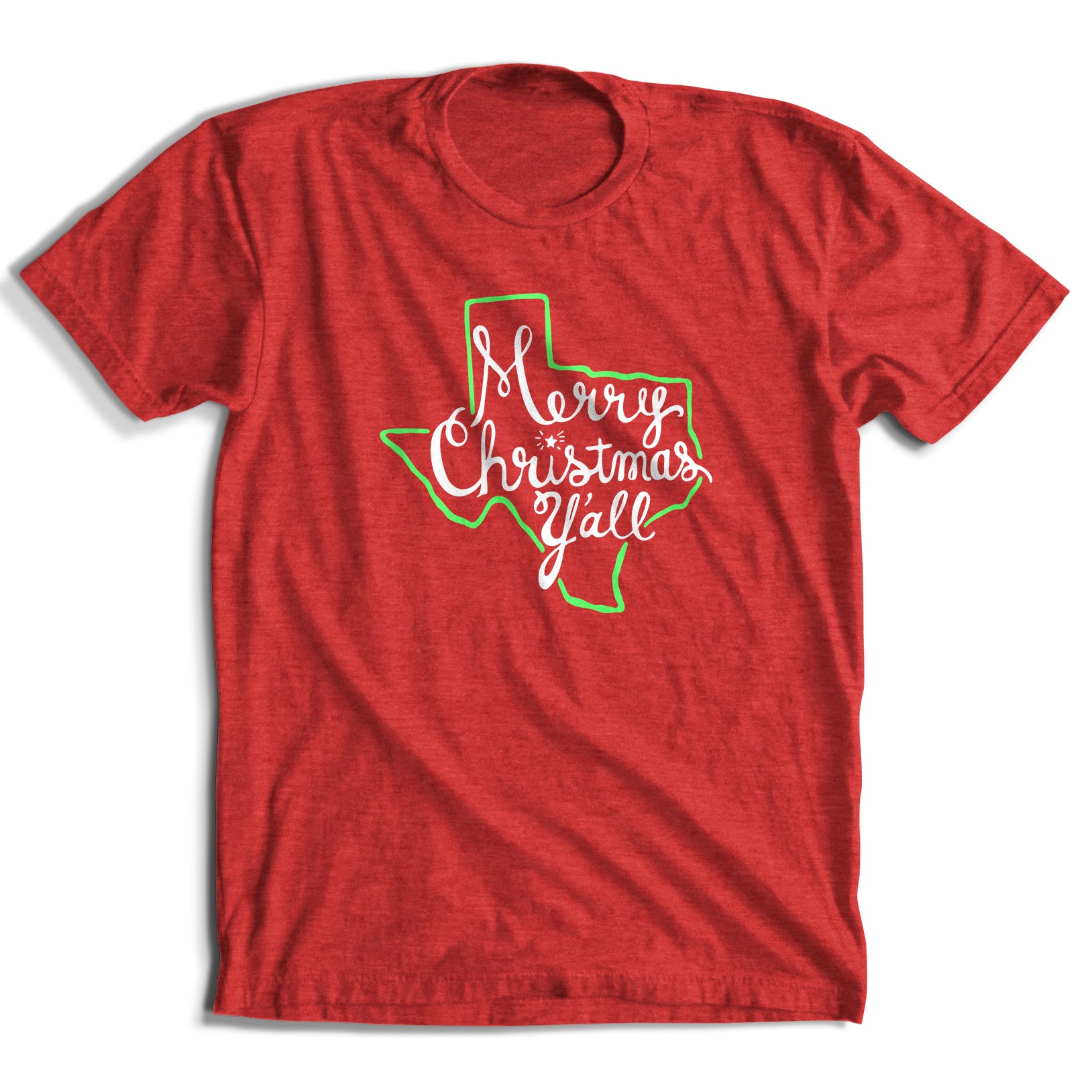 Merry Christmas Y'all Texas T-Shirt (3 Colors)