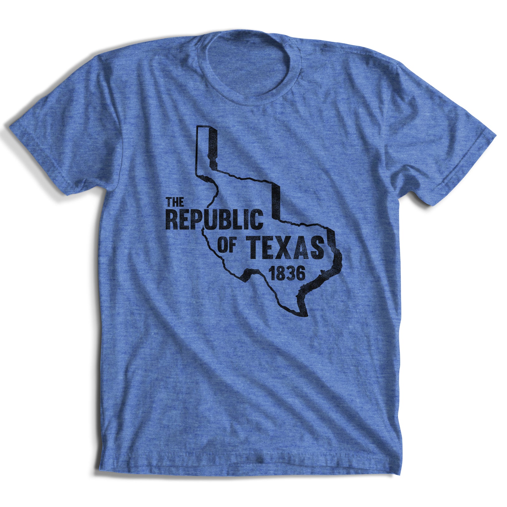 The Republic of Texas 1836 w/ Black ink T-Shirt (5 Colors)