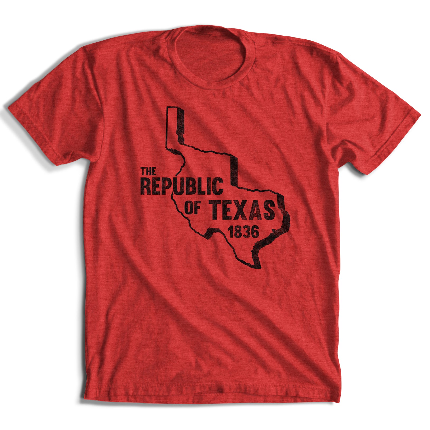The Republic of Texas 1836 w/ Black ink T-Shirt (5 Colors)