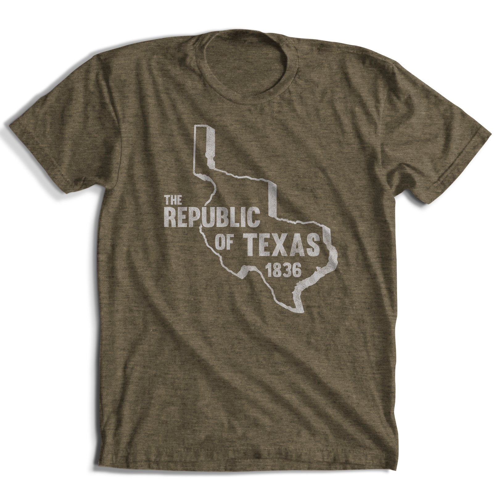 The Republic of Texas 1836 w/ Light ink T-Shirt (5 Colors)