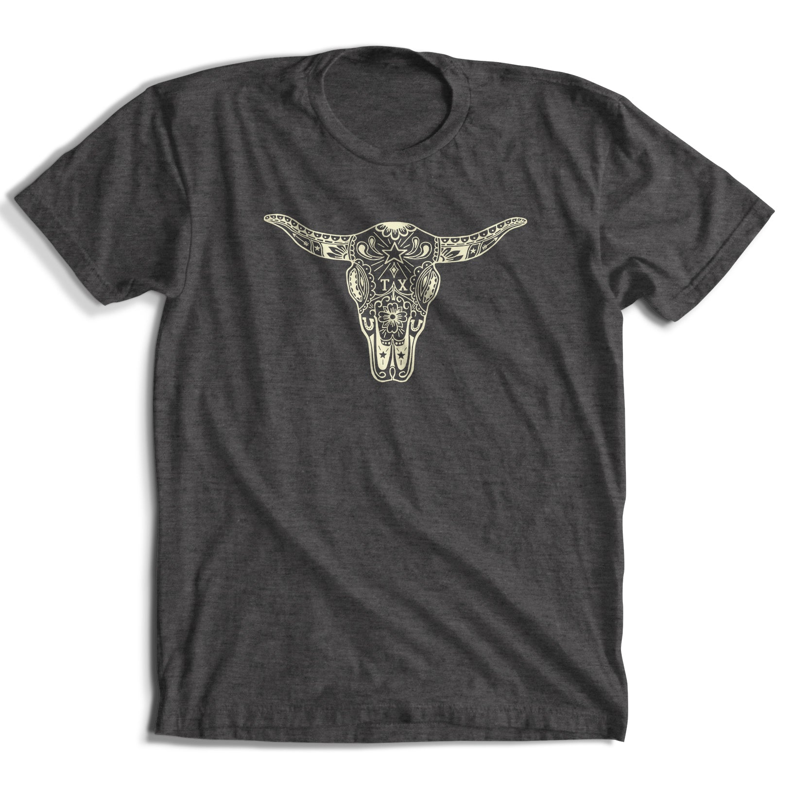 Sugar Skull Longhorn T-Shirt (5 Colors)