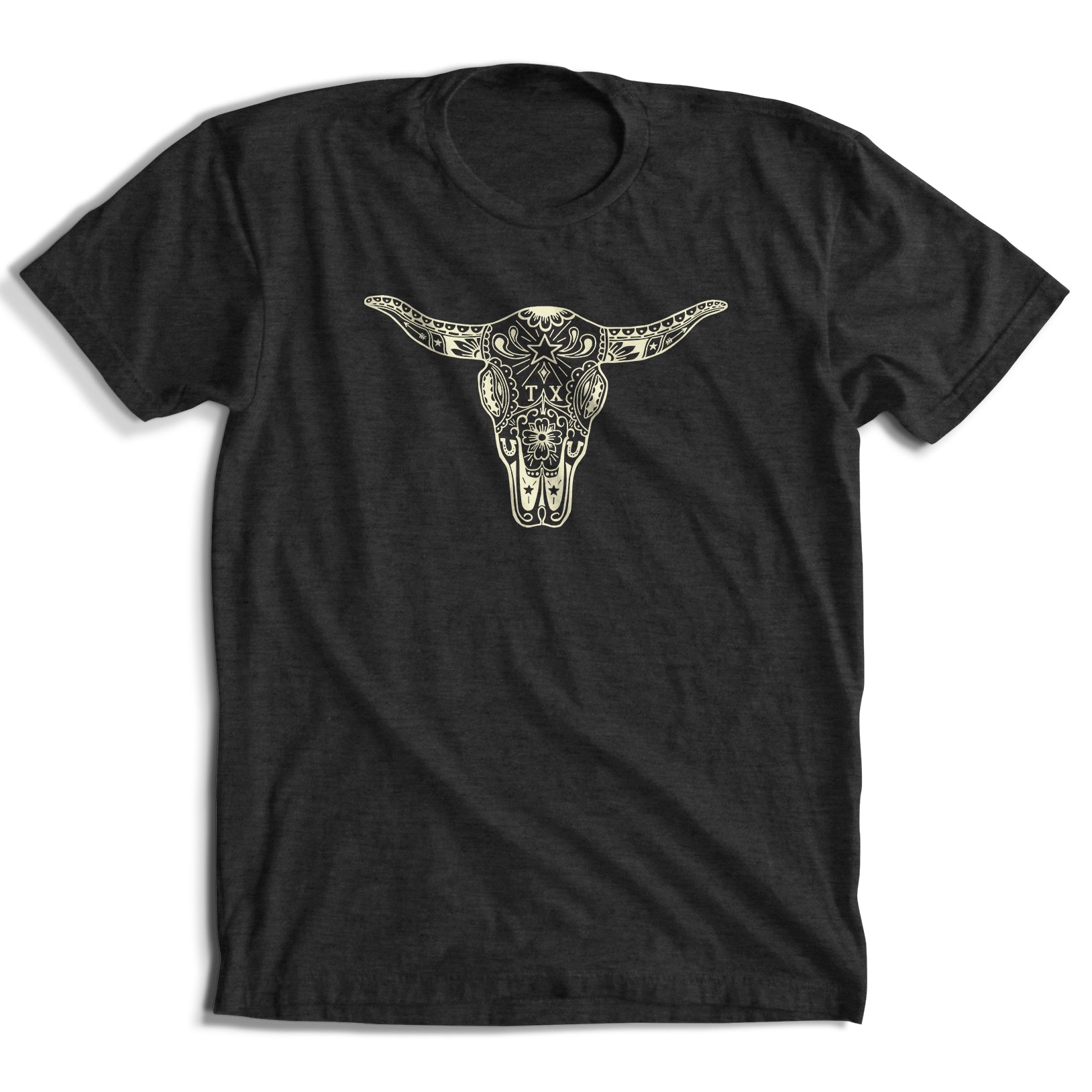 Sugar Skull Longhorn T-Shirt (5 Colors)