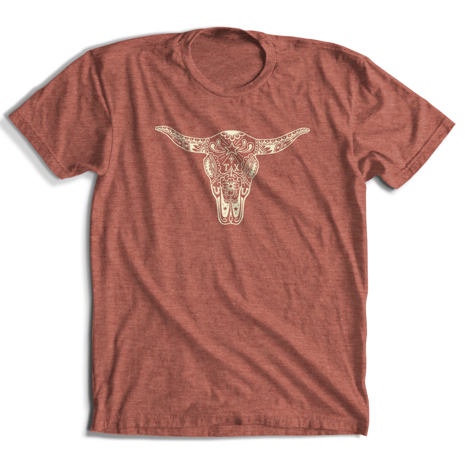 Sugar Skull Longhorn T-Shirt (5 Colors)