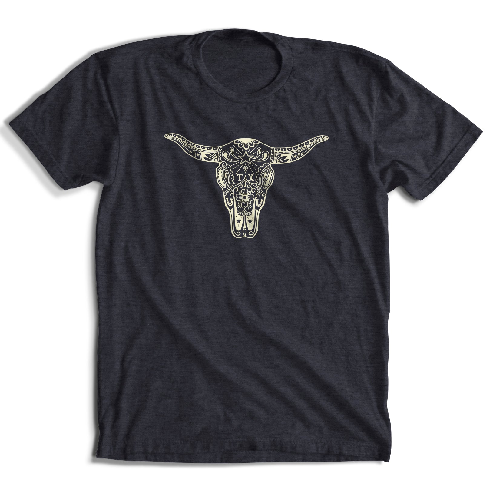 Sugar Skull Longhorn T-Shirt (5 Colors)