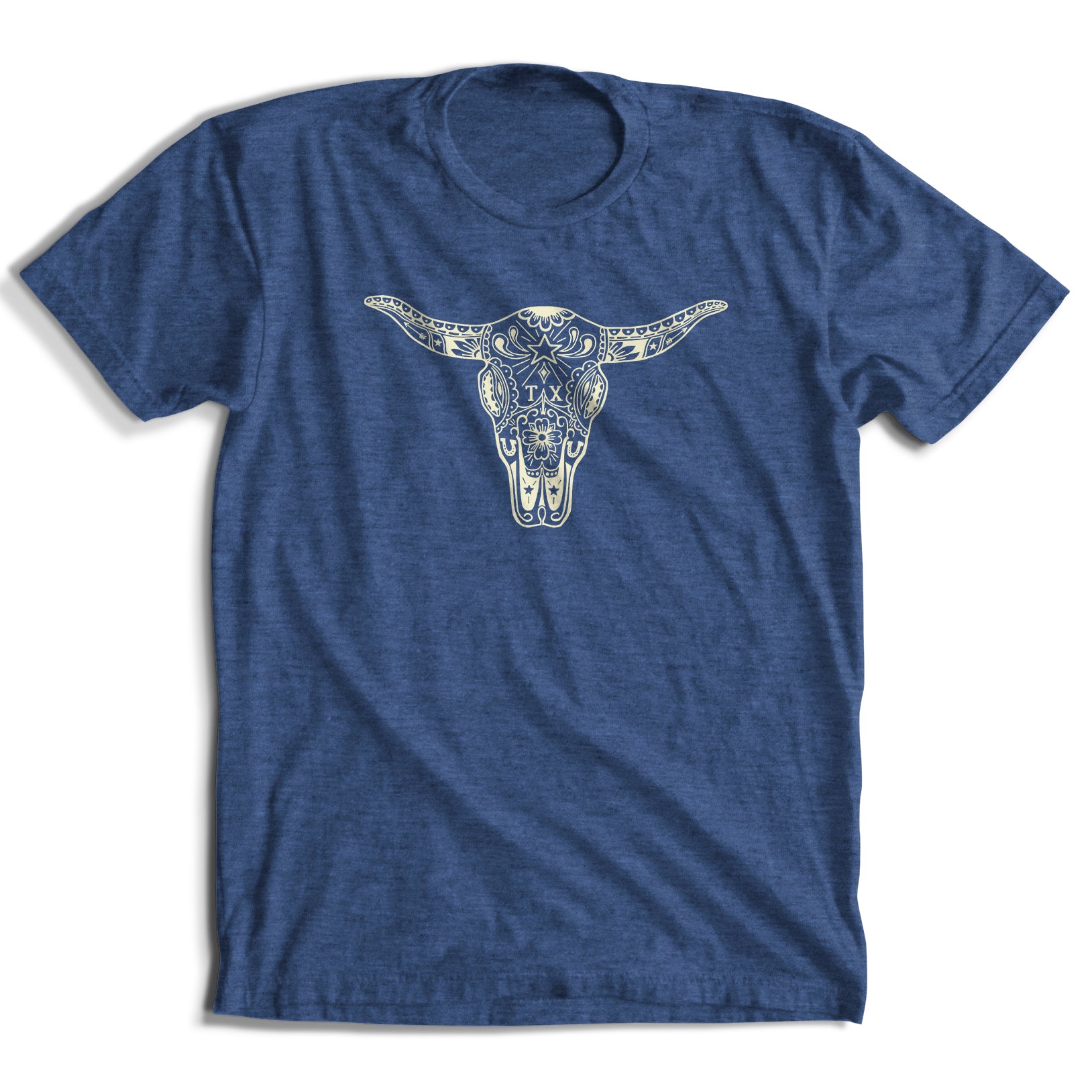 Sugar Skull Longhorn T-Shirt (5 Colors)