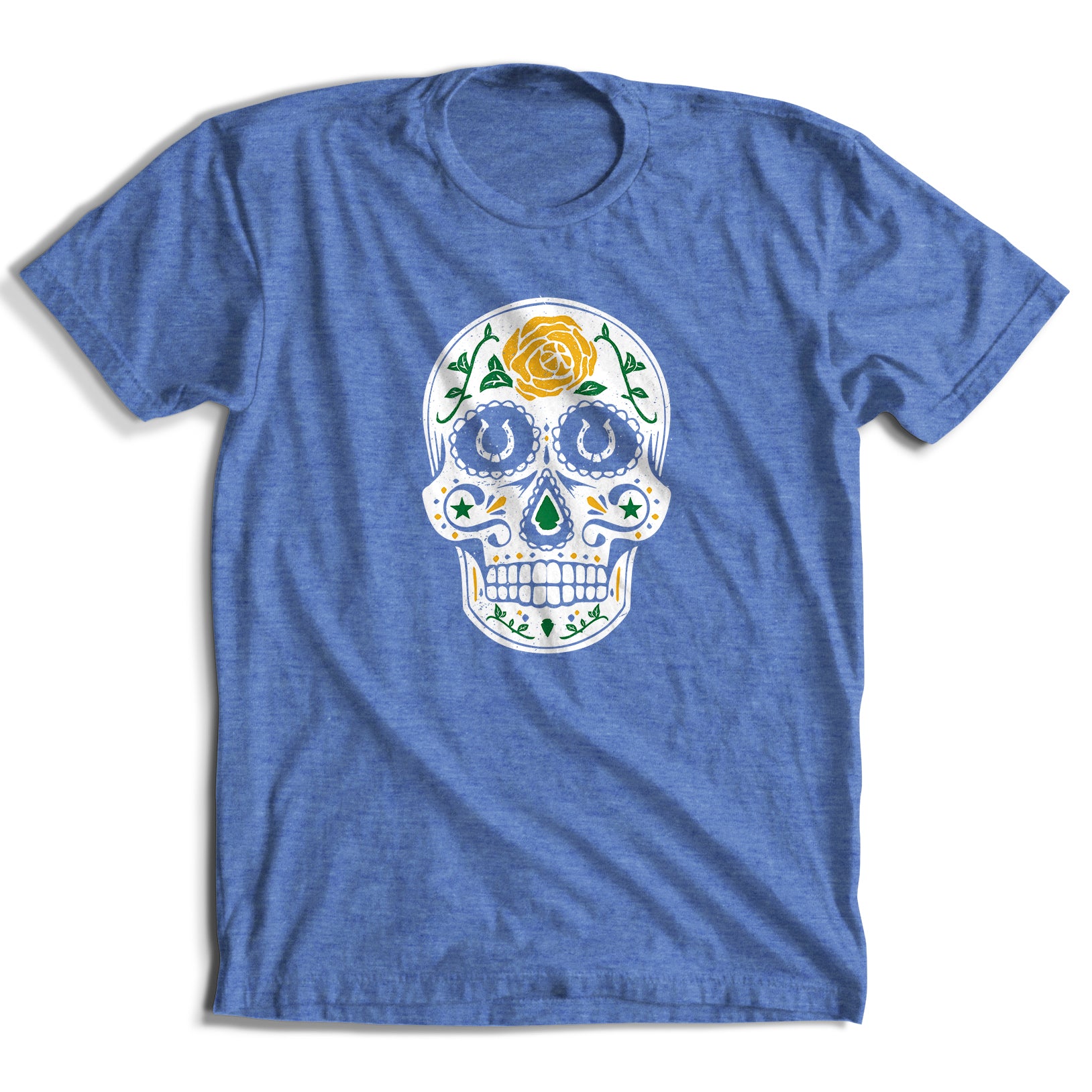 Sugar Skull Yellow Rose T-Shirt (6 Colors)