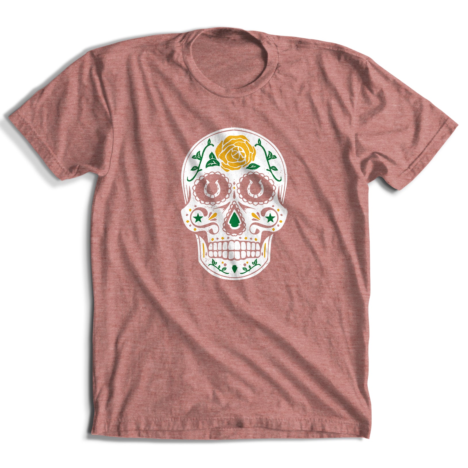 Sugar Skull Yellow Rose T-Shirt (6 Colors)