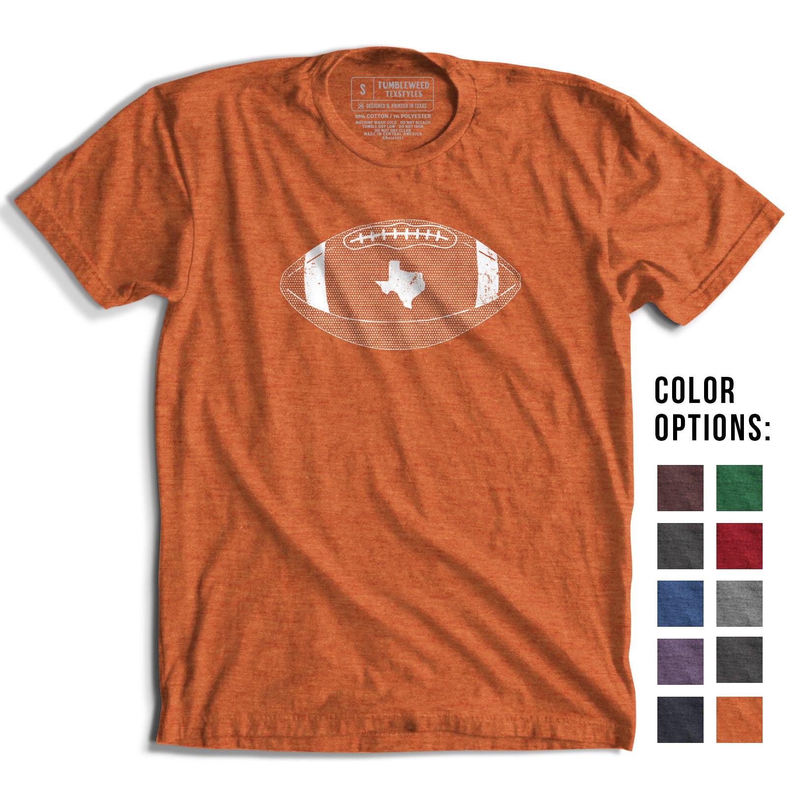 Texas Football T-Shirt (Assorted Colors)