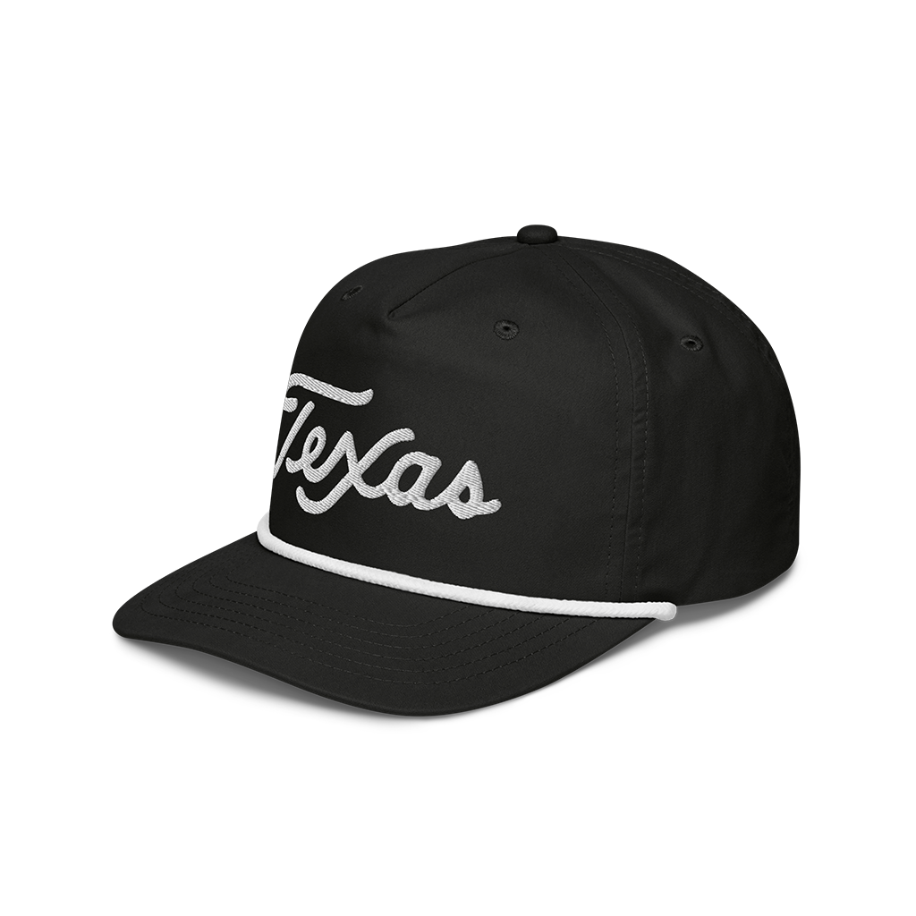 Texas Script Golf Rope Hat (4 Colors)