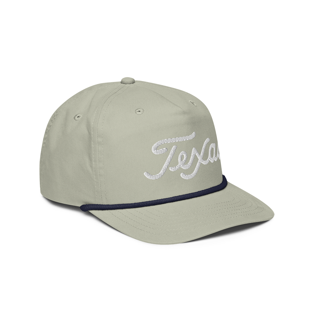Texas Script Golf Rope Hat (4 Colors)