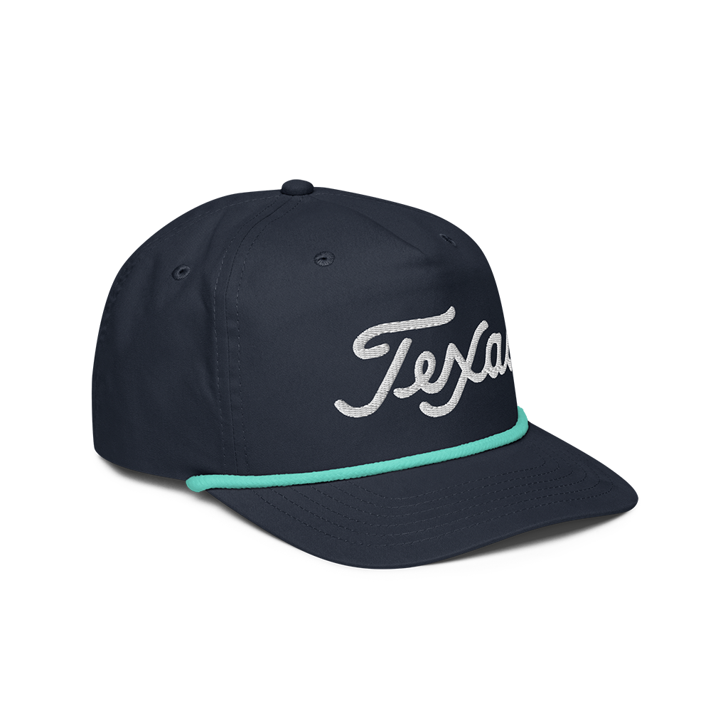 Texas Script Golf Rope Hat (4 Colors)