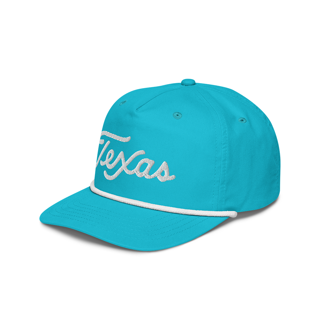 Texas Script Golf Rope Hat (4 Colors)