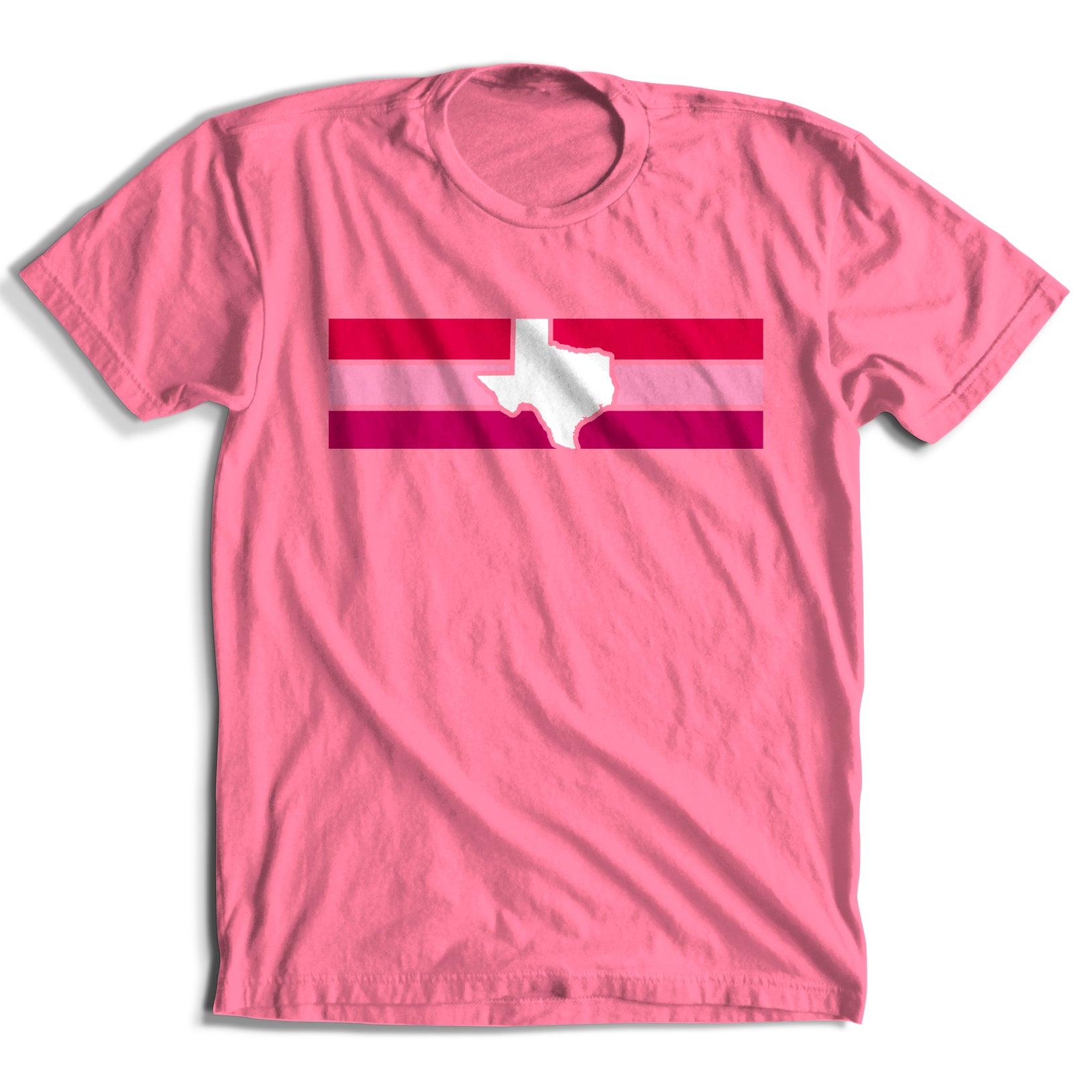 Stripes of Texas T-Shirt (Pink)