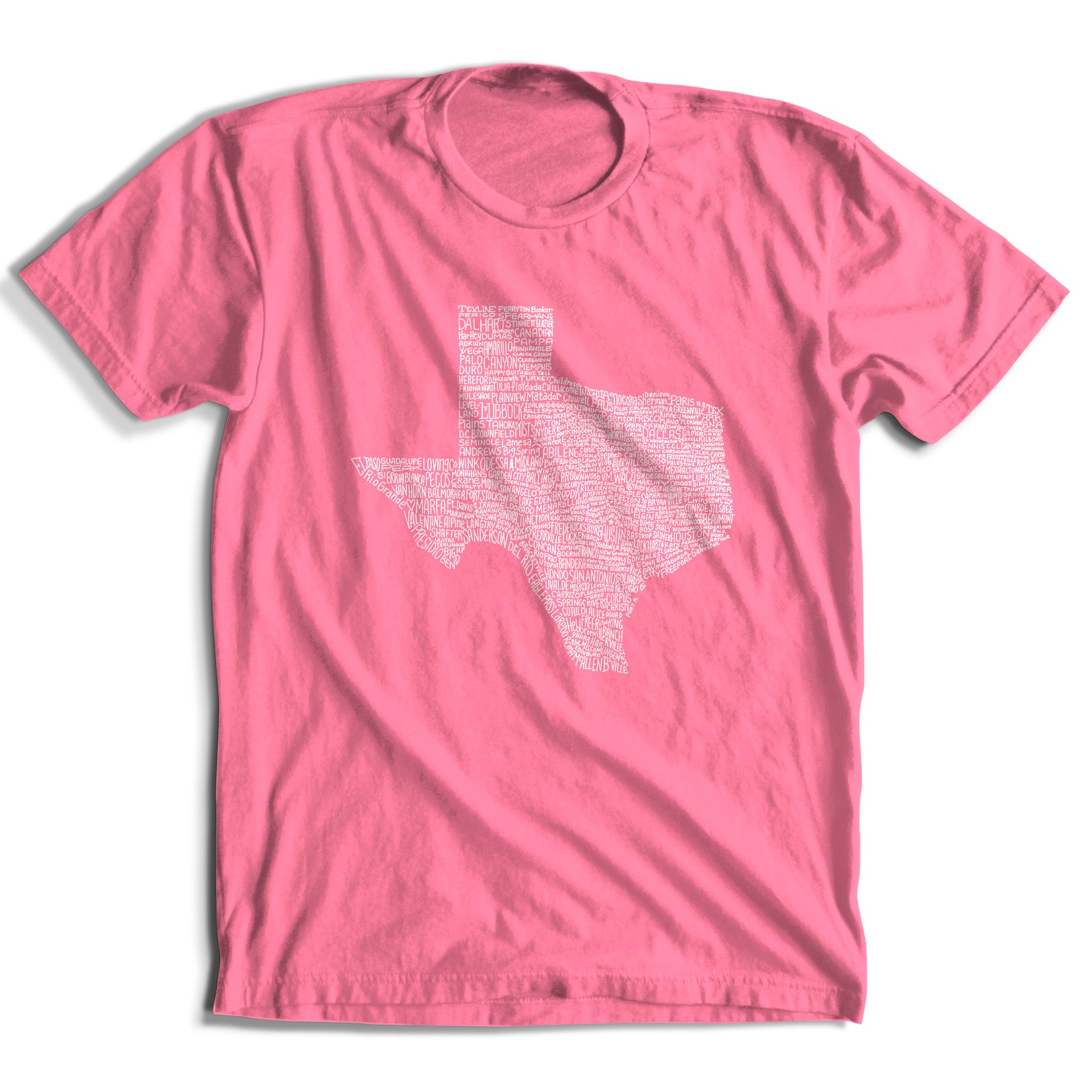 Texas Towns T-Shirt (Pink Out)