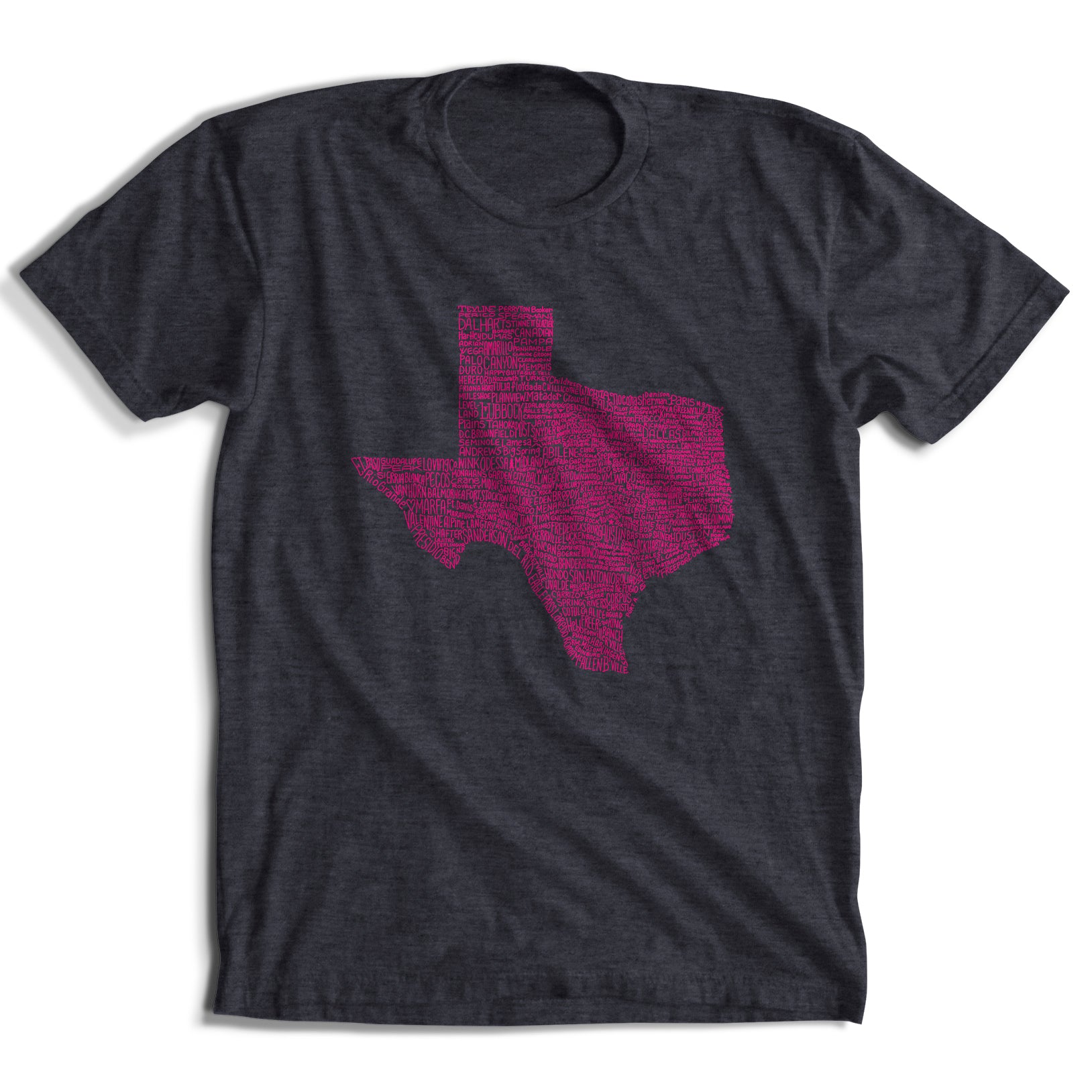 Texas Towns T-Shirt (Heather Navy)