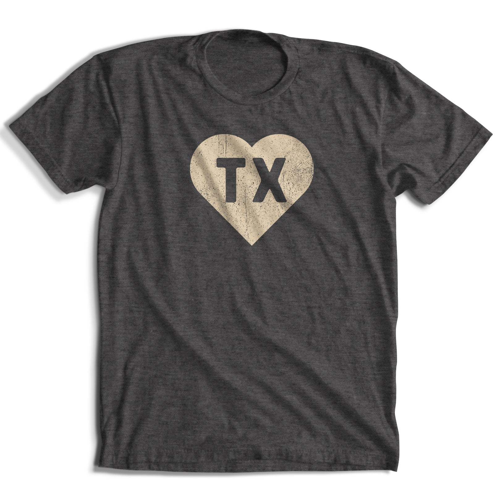 Heart of TX w/ tan Ink T-Shirt (4 Colors)