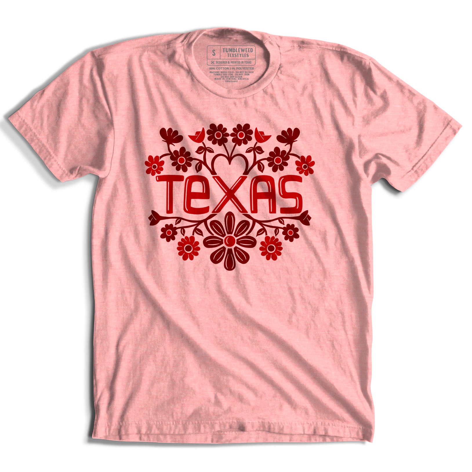 Texas Heart Floral T-Shirt