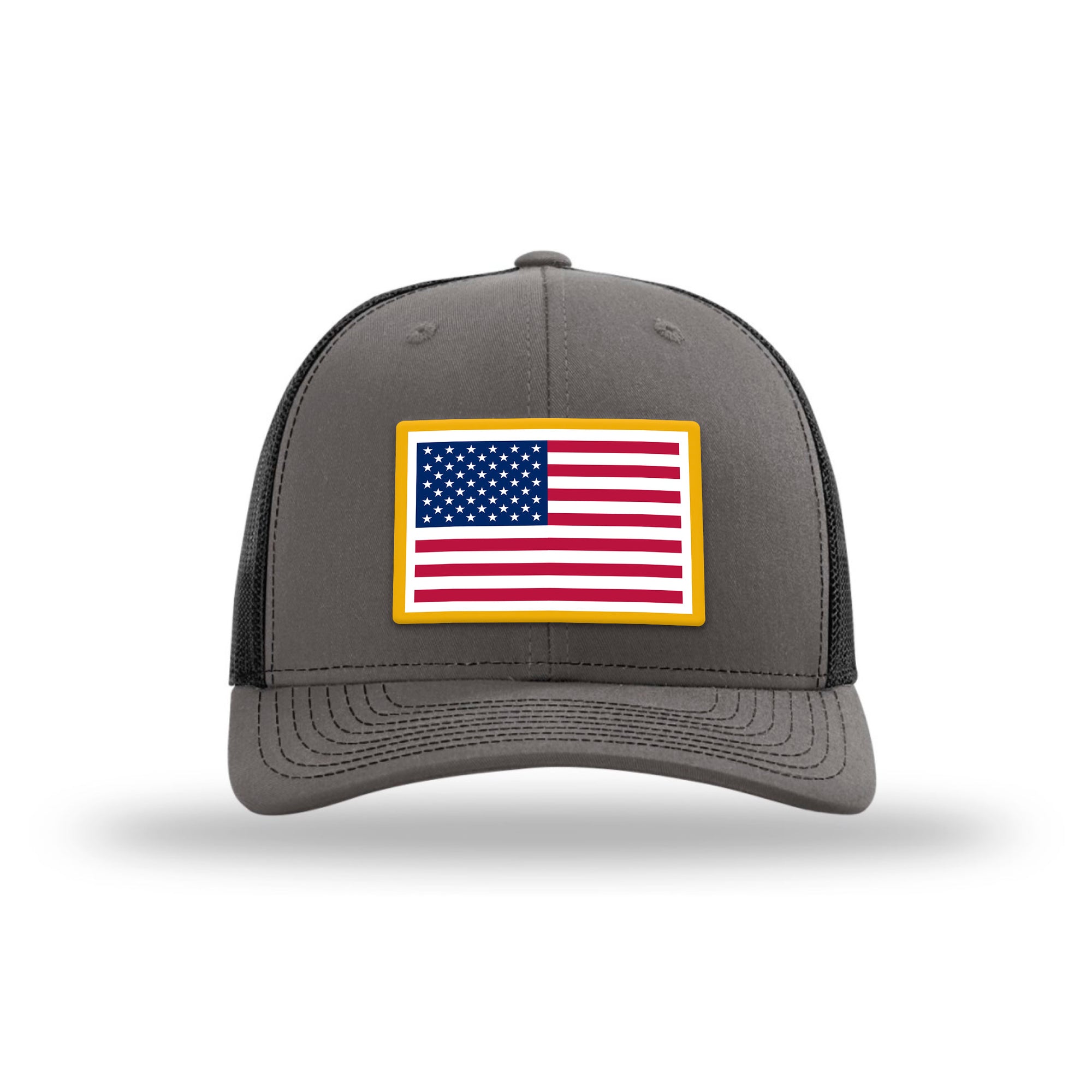 USA Flag 6 Panel Mesh Trucker Hat (3 Colors)