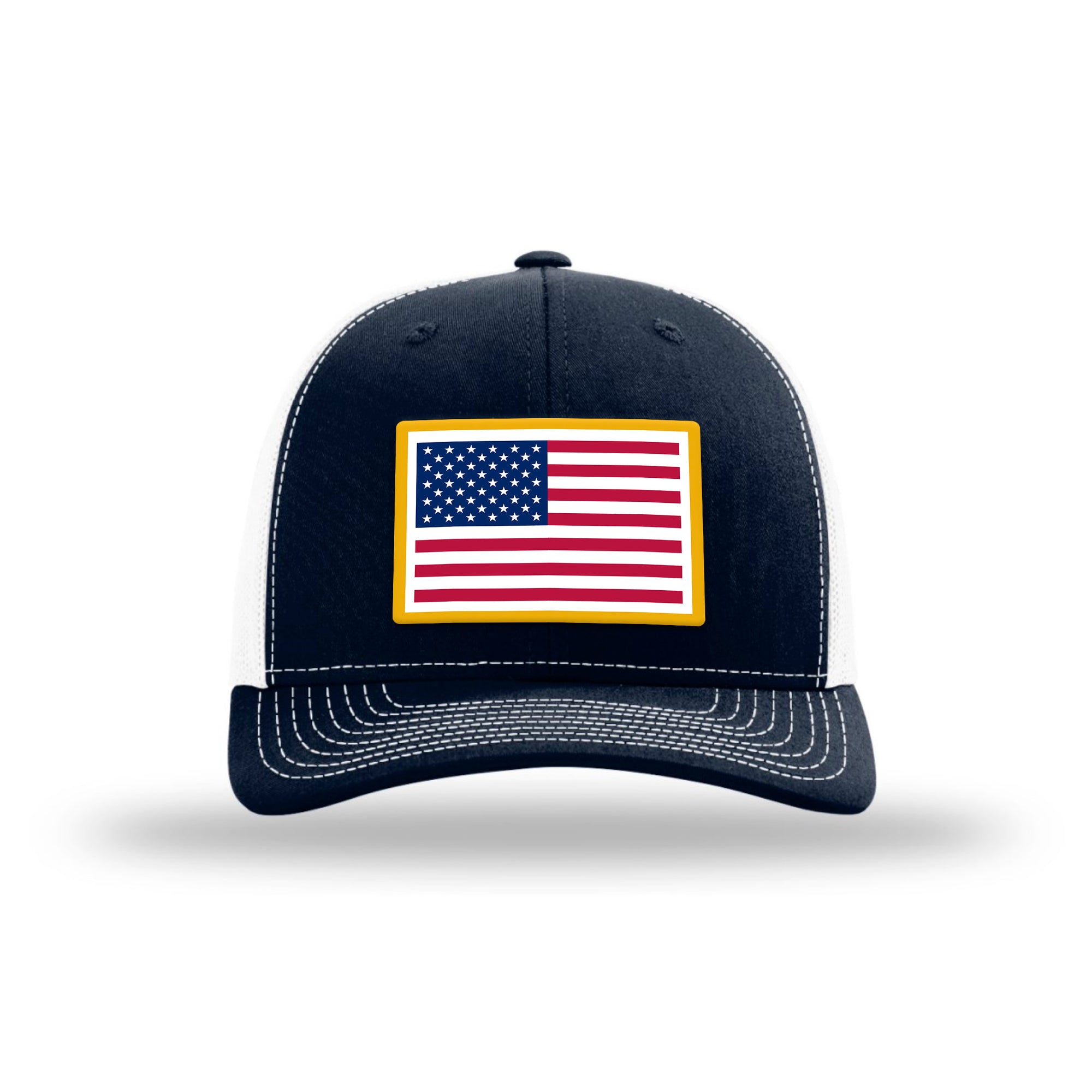 USA Flag 6 Panel Mesh Trucker Hat (3 Colors)