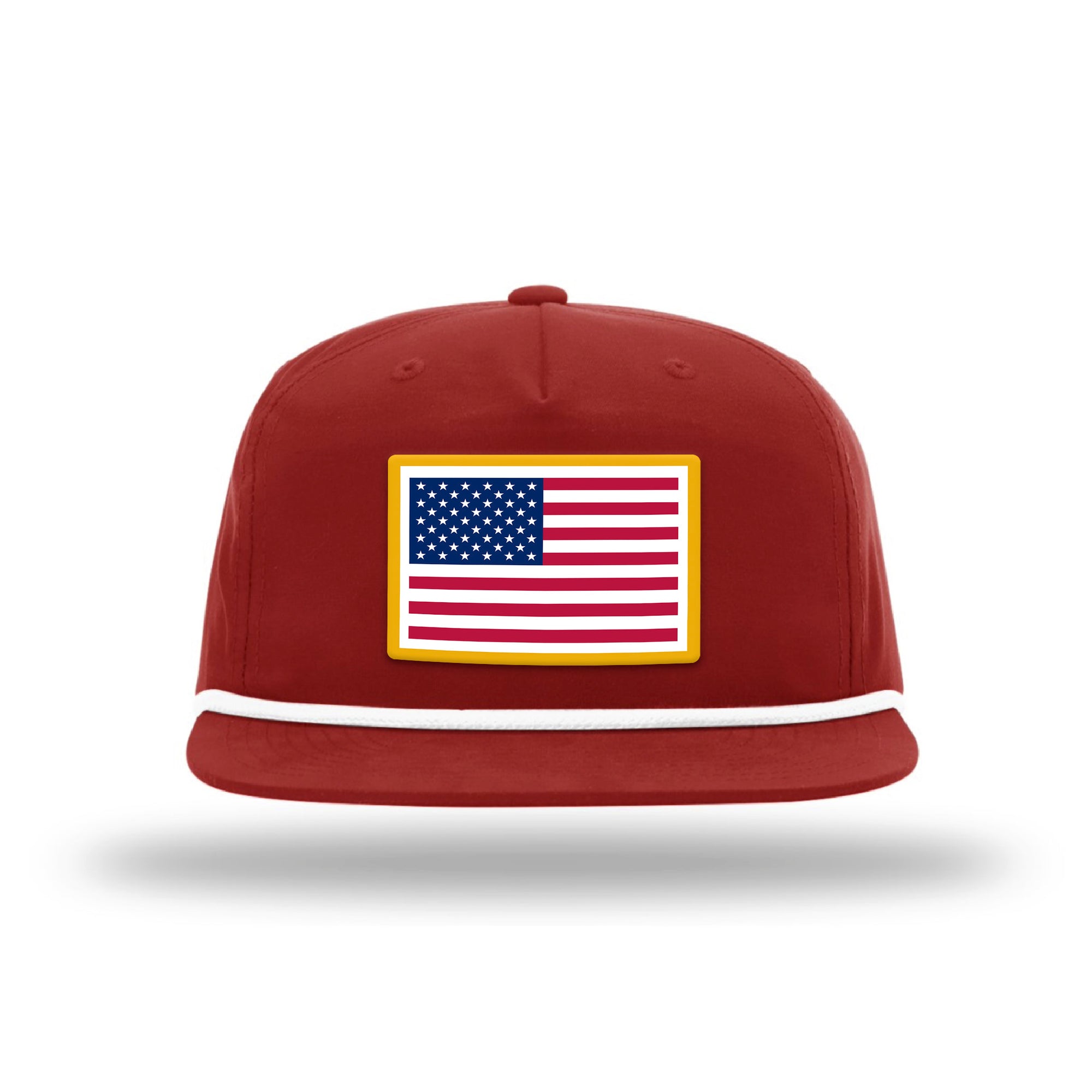 USA Flag Patch Rope Hat (8 Colors)