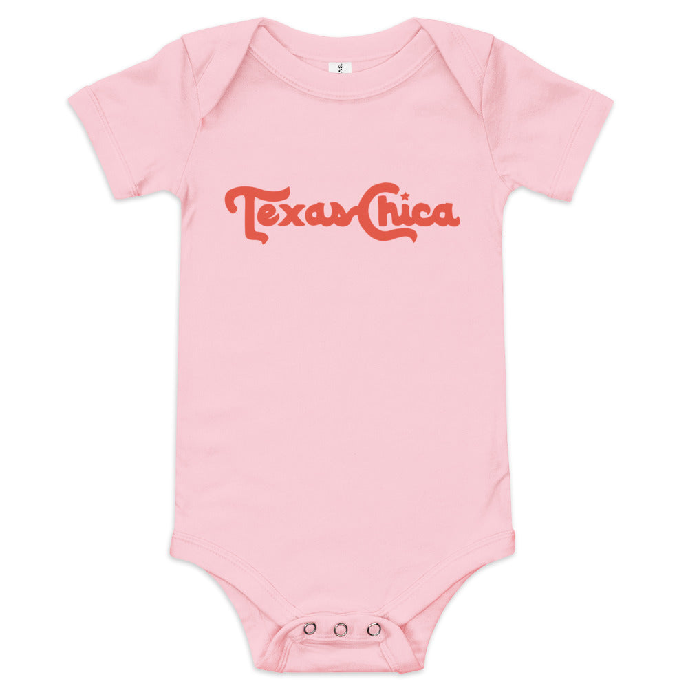 Texas Chica Baby Short Sleeve Onesie