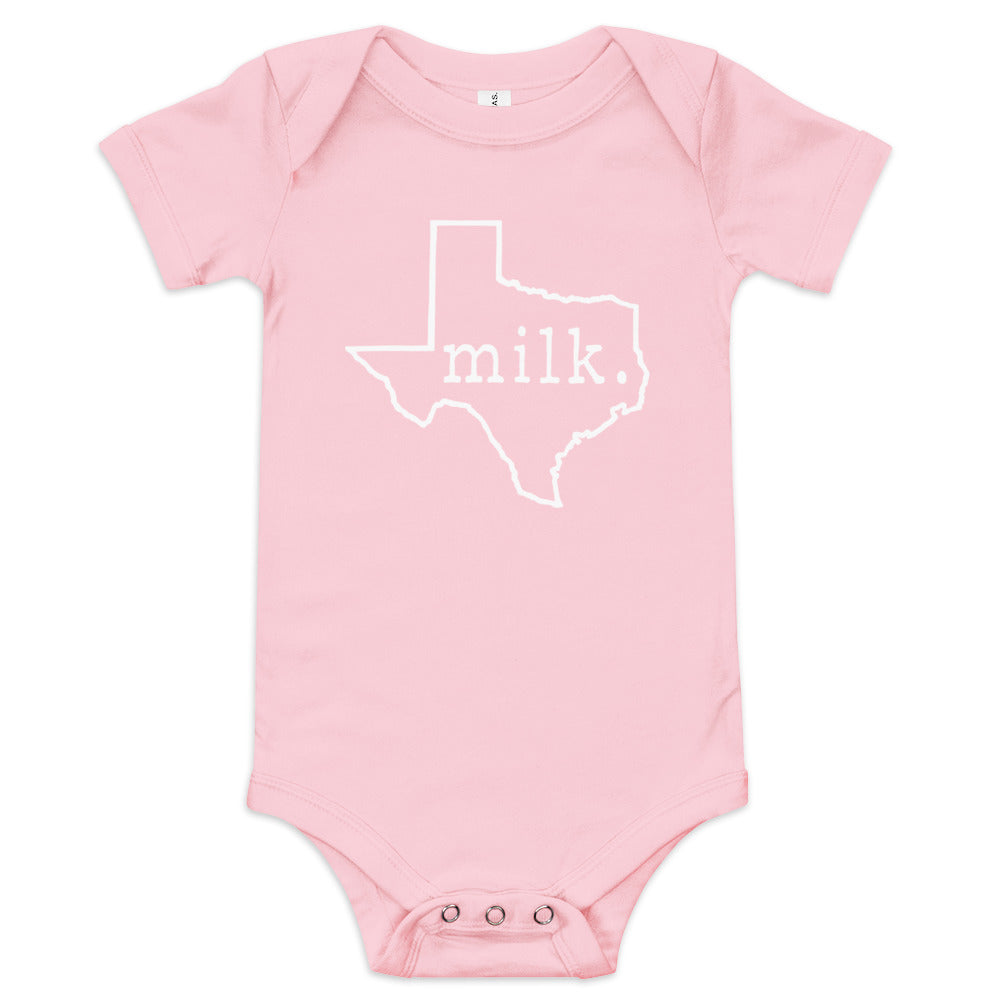 Texas Milk. Baby Short Sleeve Onesie