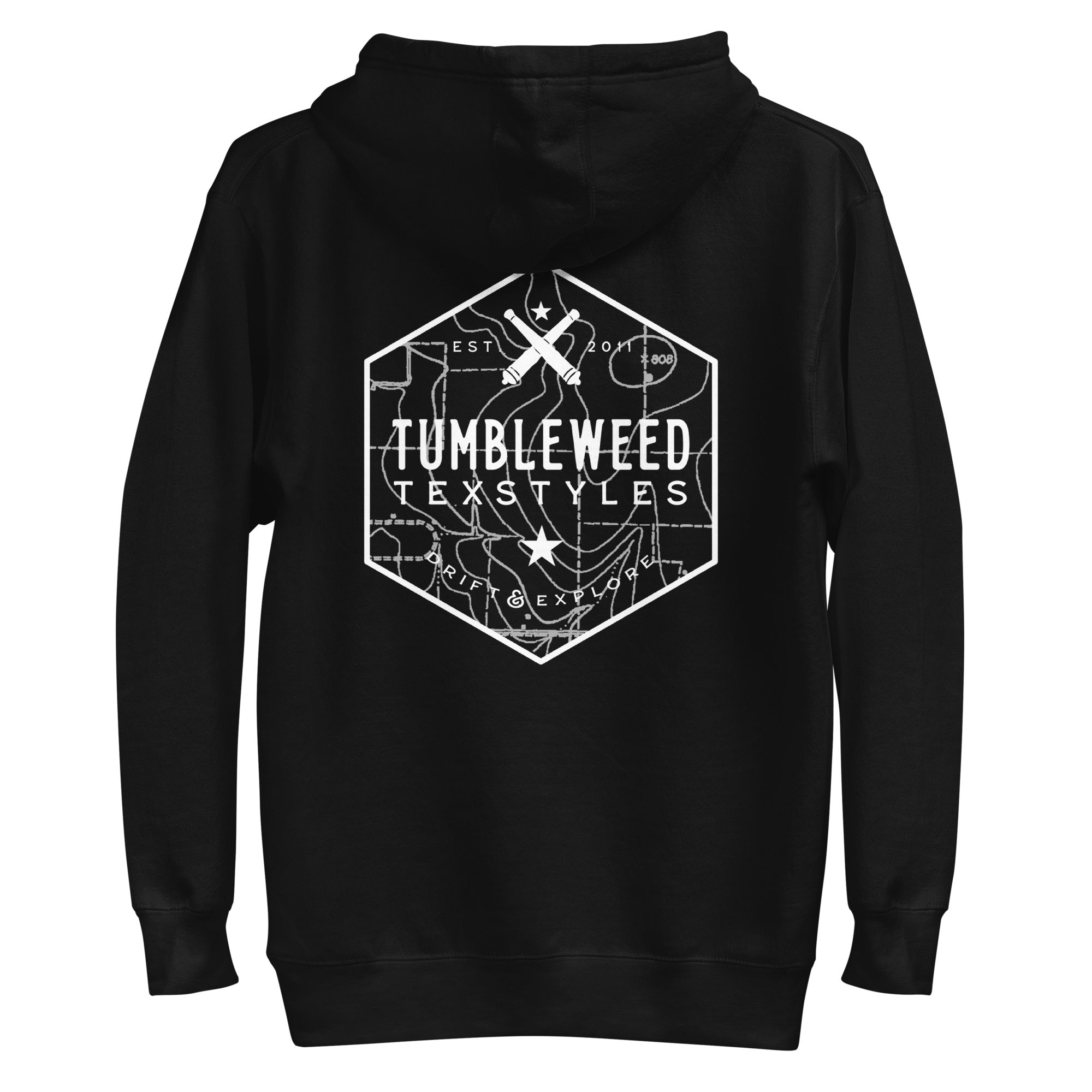 Topography Badge Hoodie (5 Color Options)