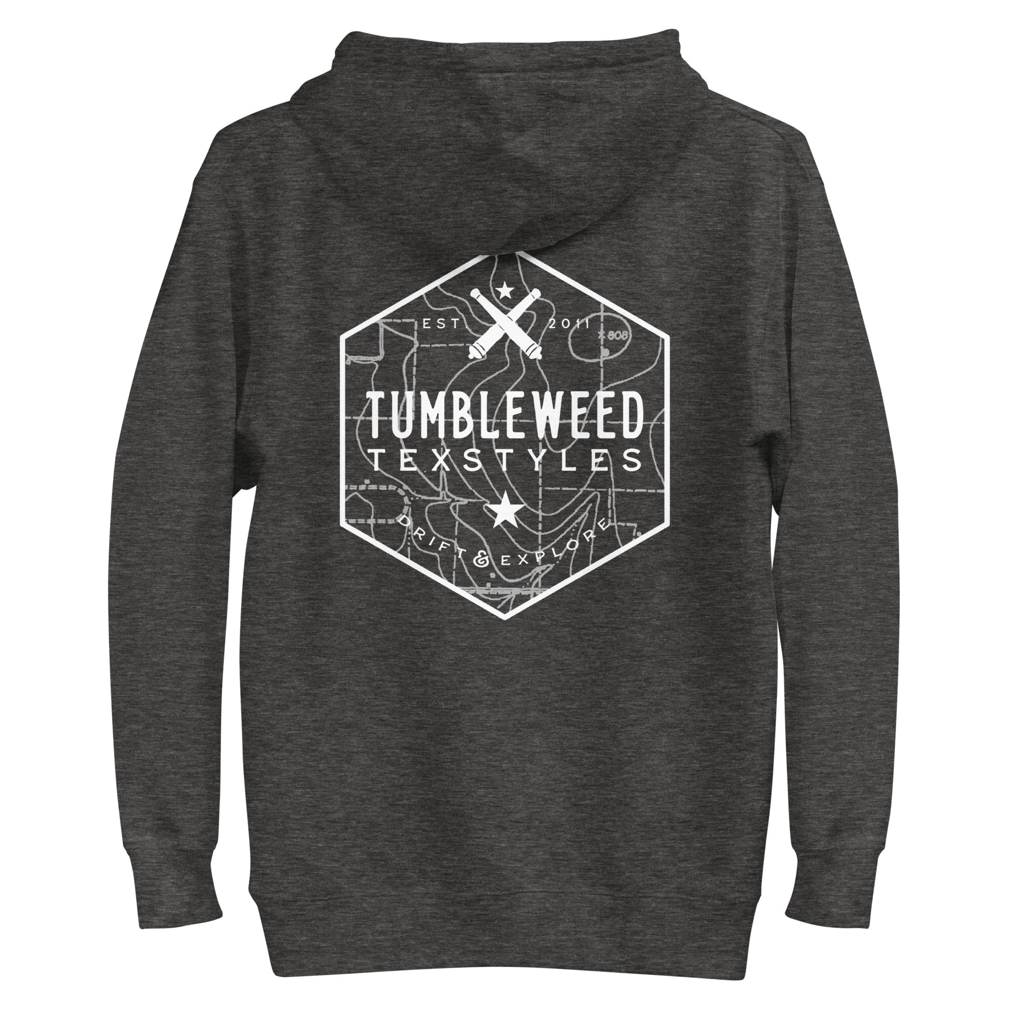 Topography Badge Hoodie (5 Color Options)