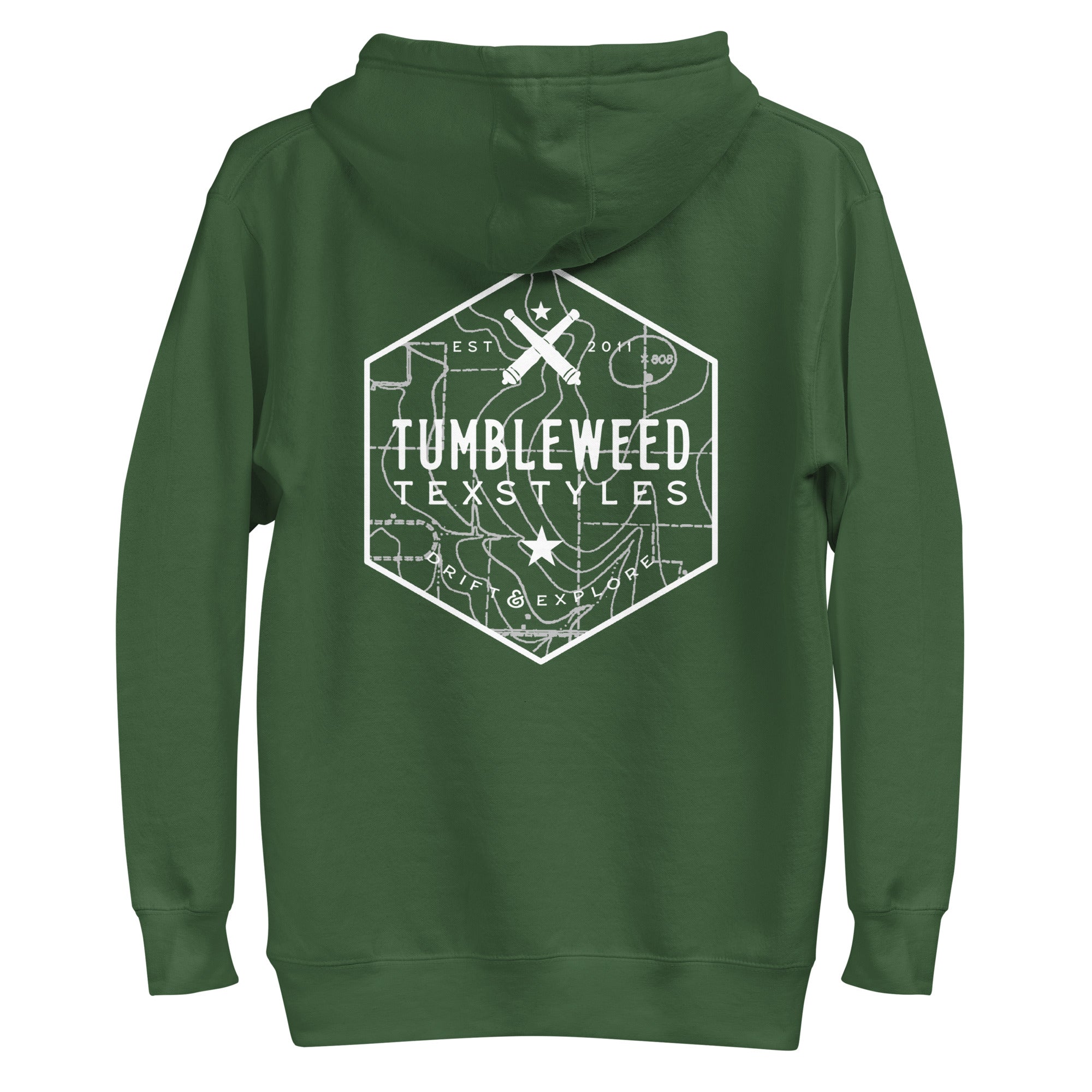 Topography Badge Hoodie (5 Color Options)