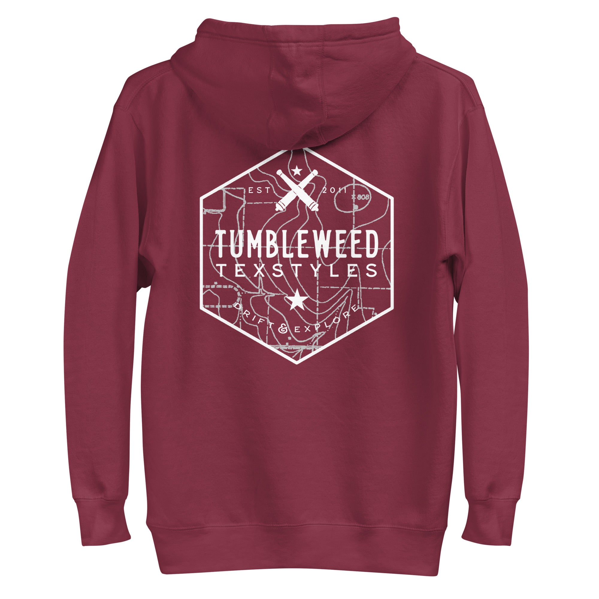 Topography Badge Hoodie (5 Color Options)