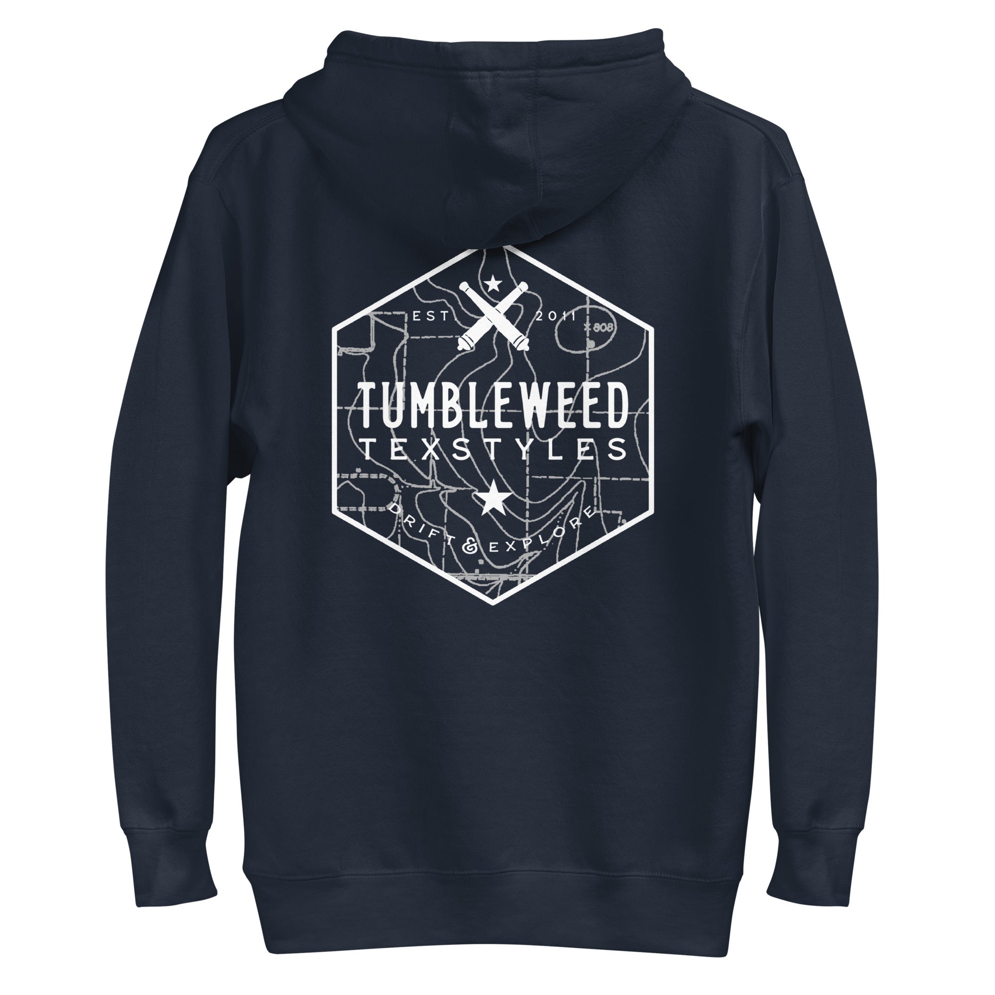 Topography Badge Hoodie (5 Color Options)