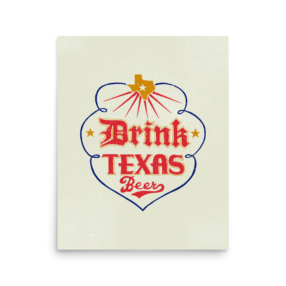 Drink Texas Beer Artwork