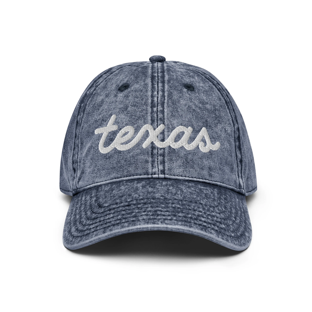 Texas Script Cotton Twill Hat (6 Colors)